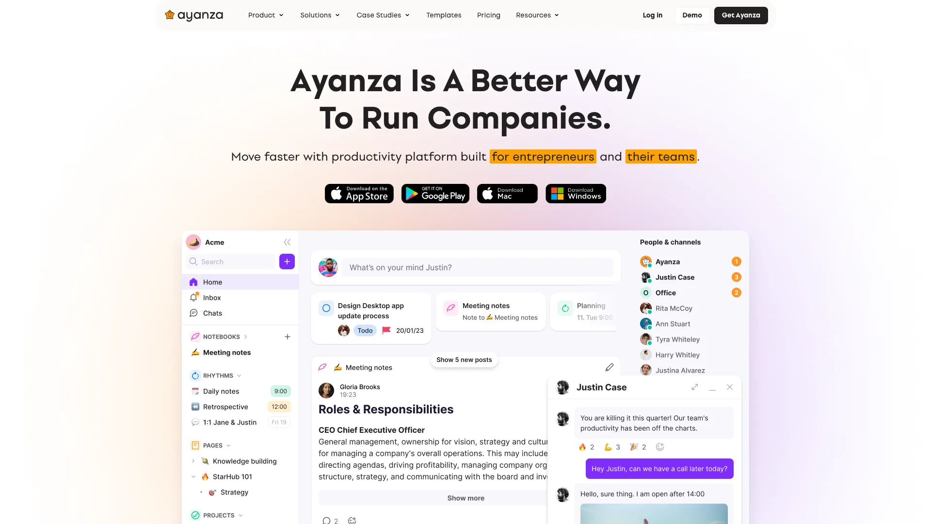 Ayanza screenshot