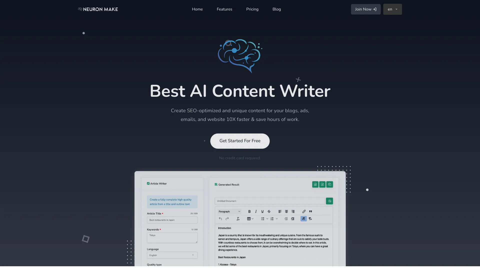 Neuron Make screenshot