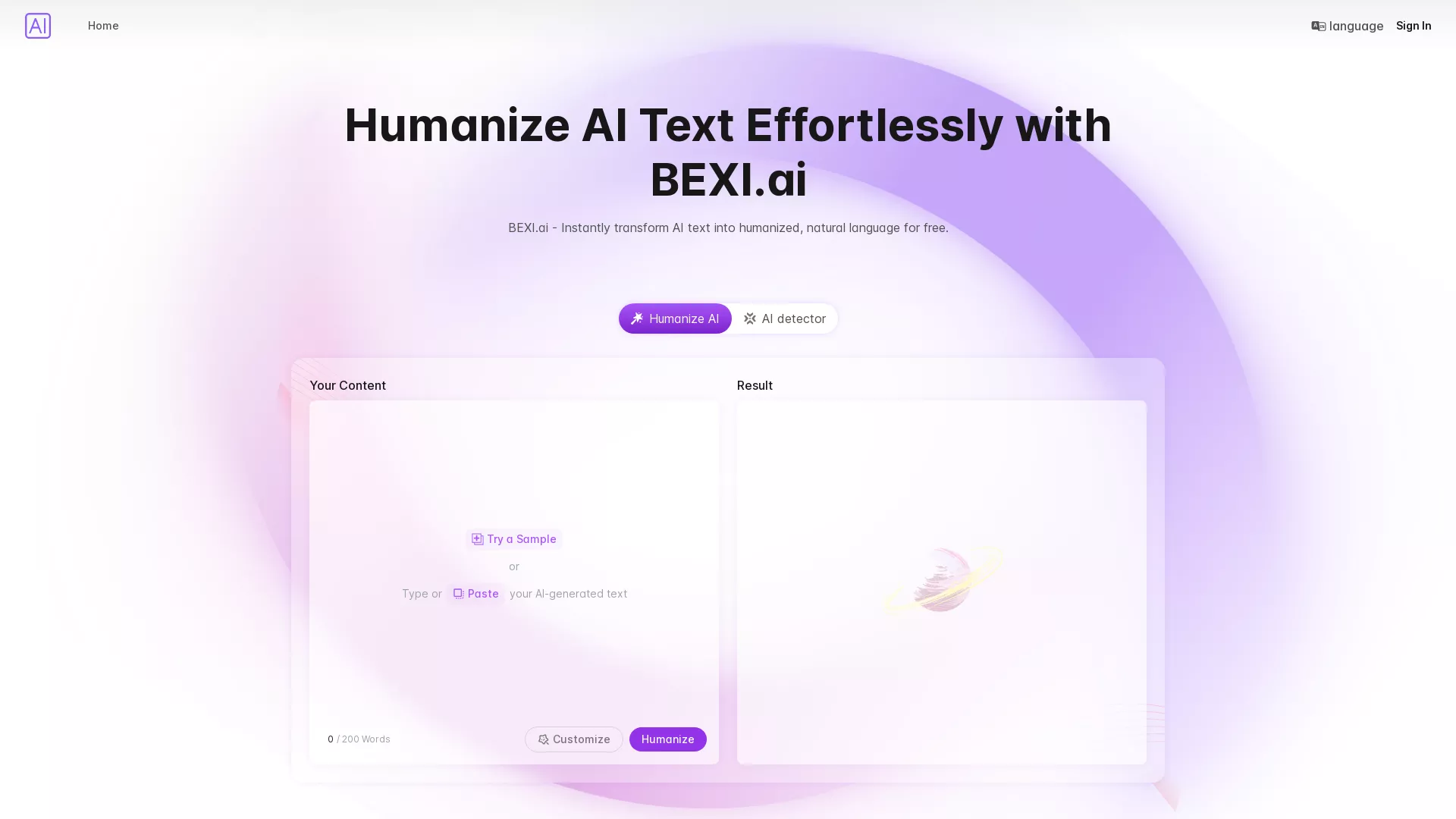 Bexi.ai screenshot