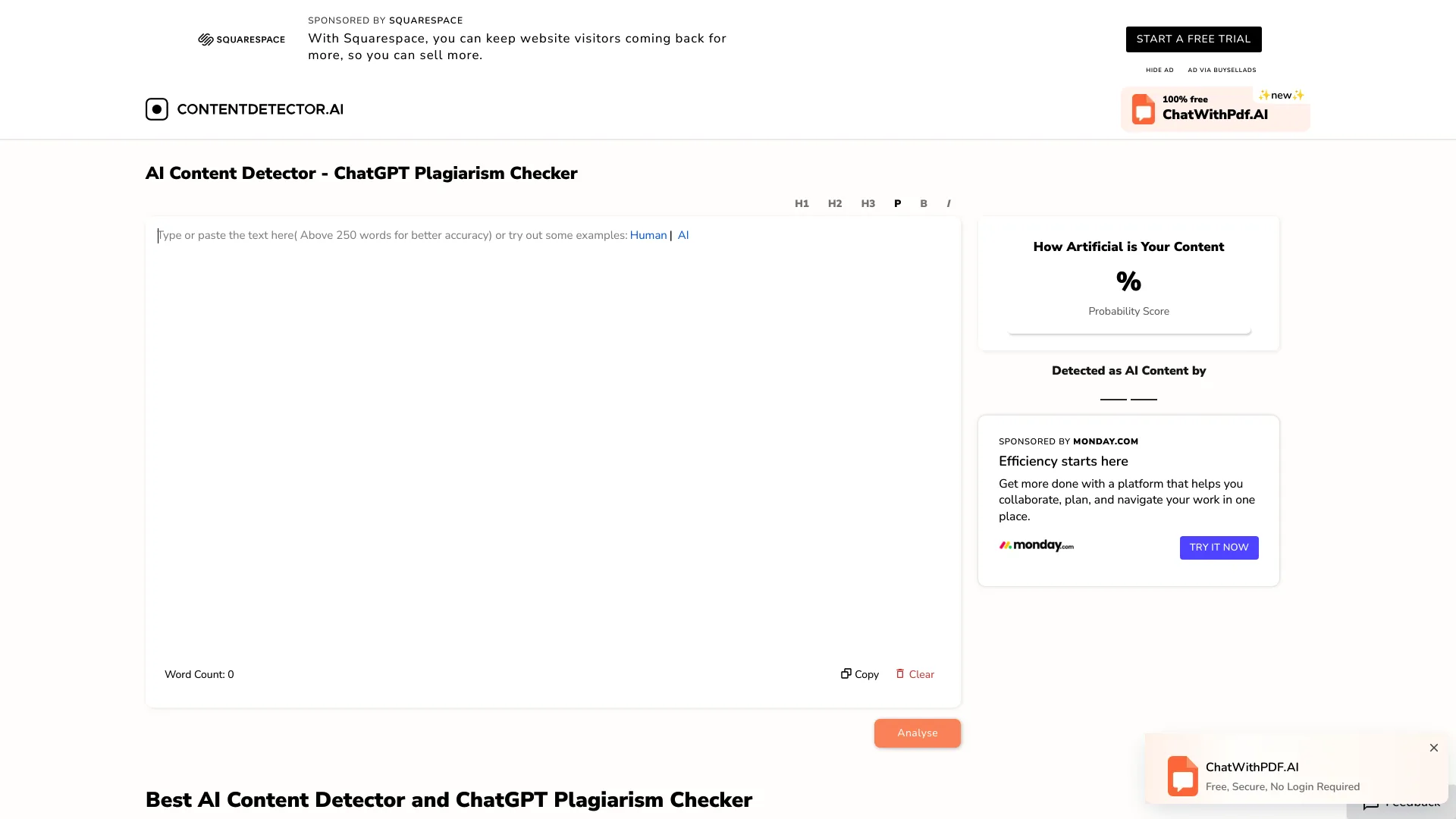 ContentdetectorAI screenshot