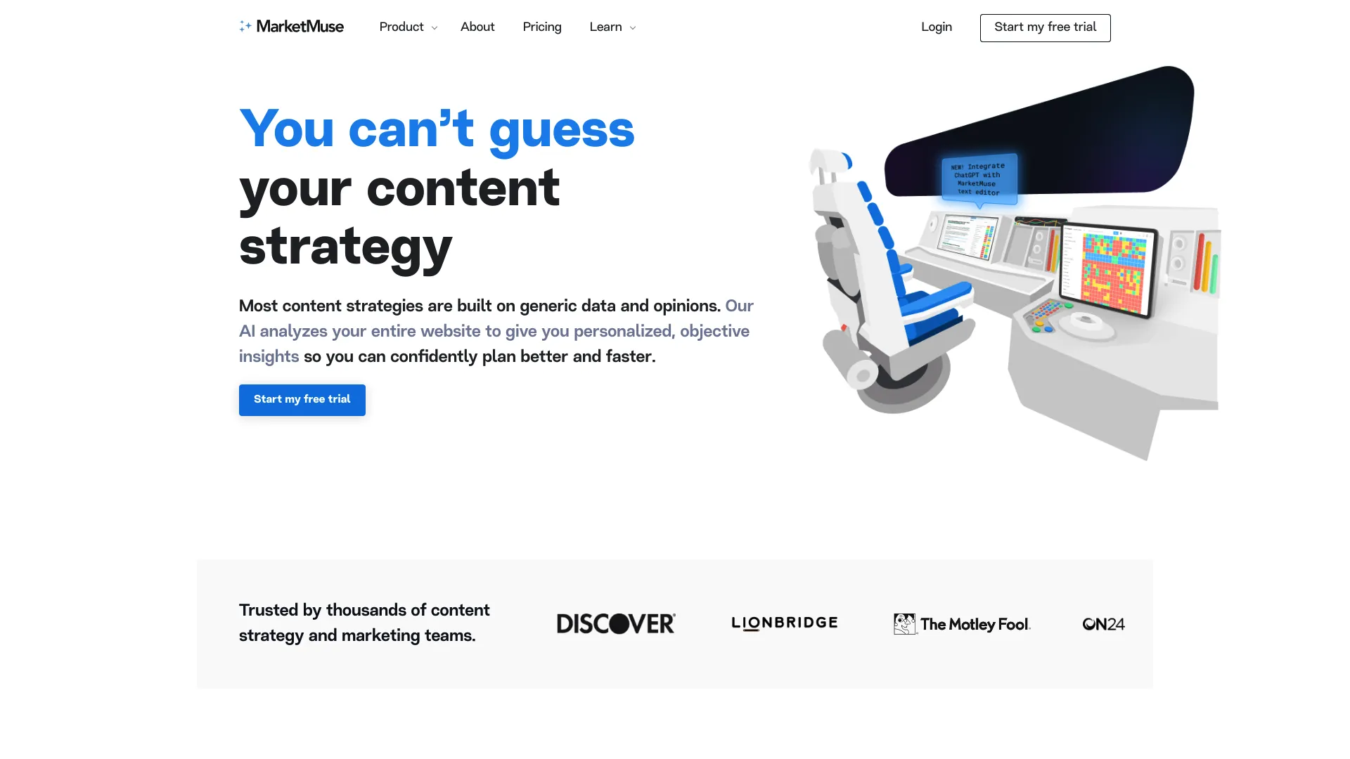 Marketmuse screenshot