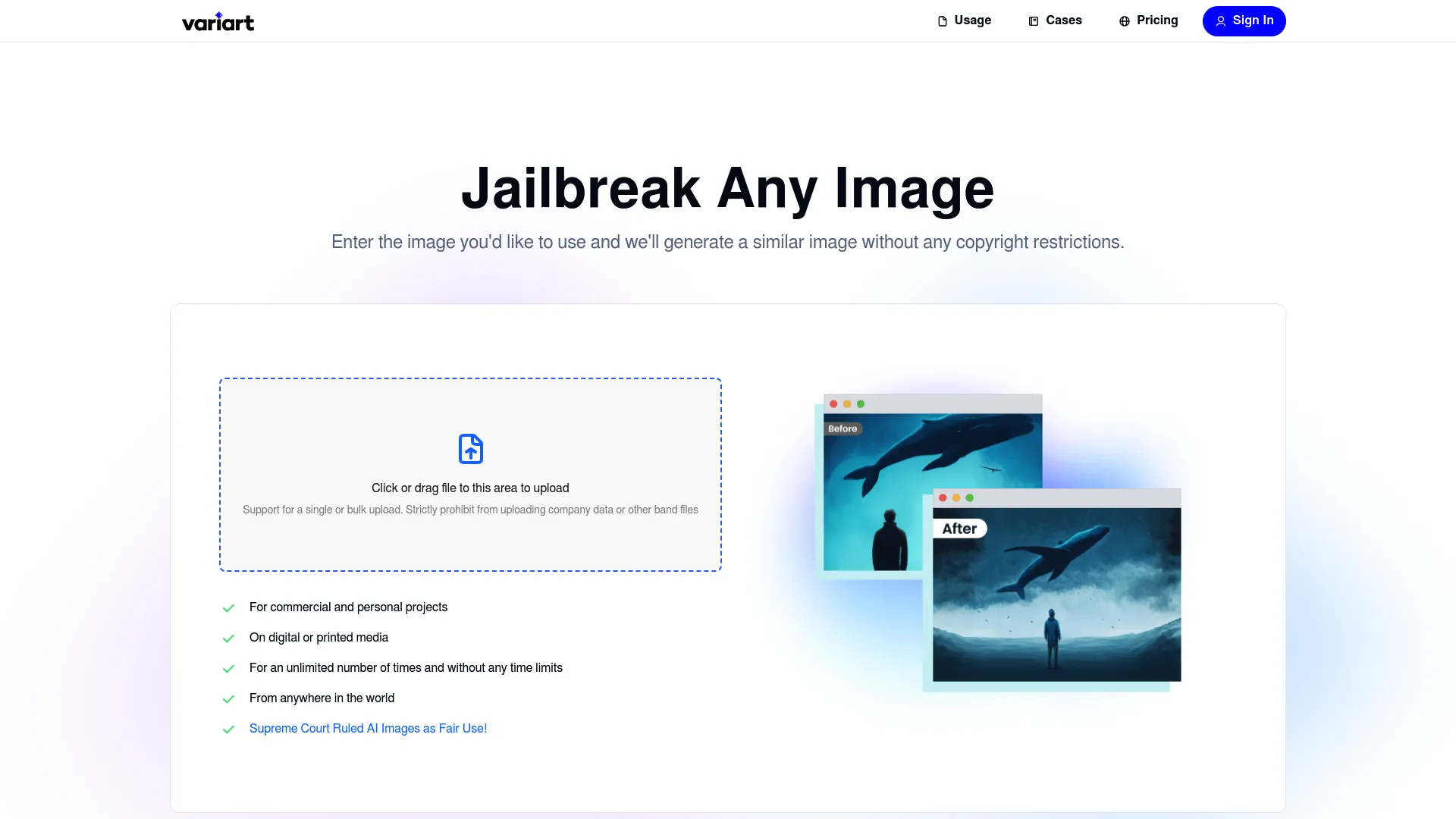 VariartAI screenshot