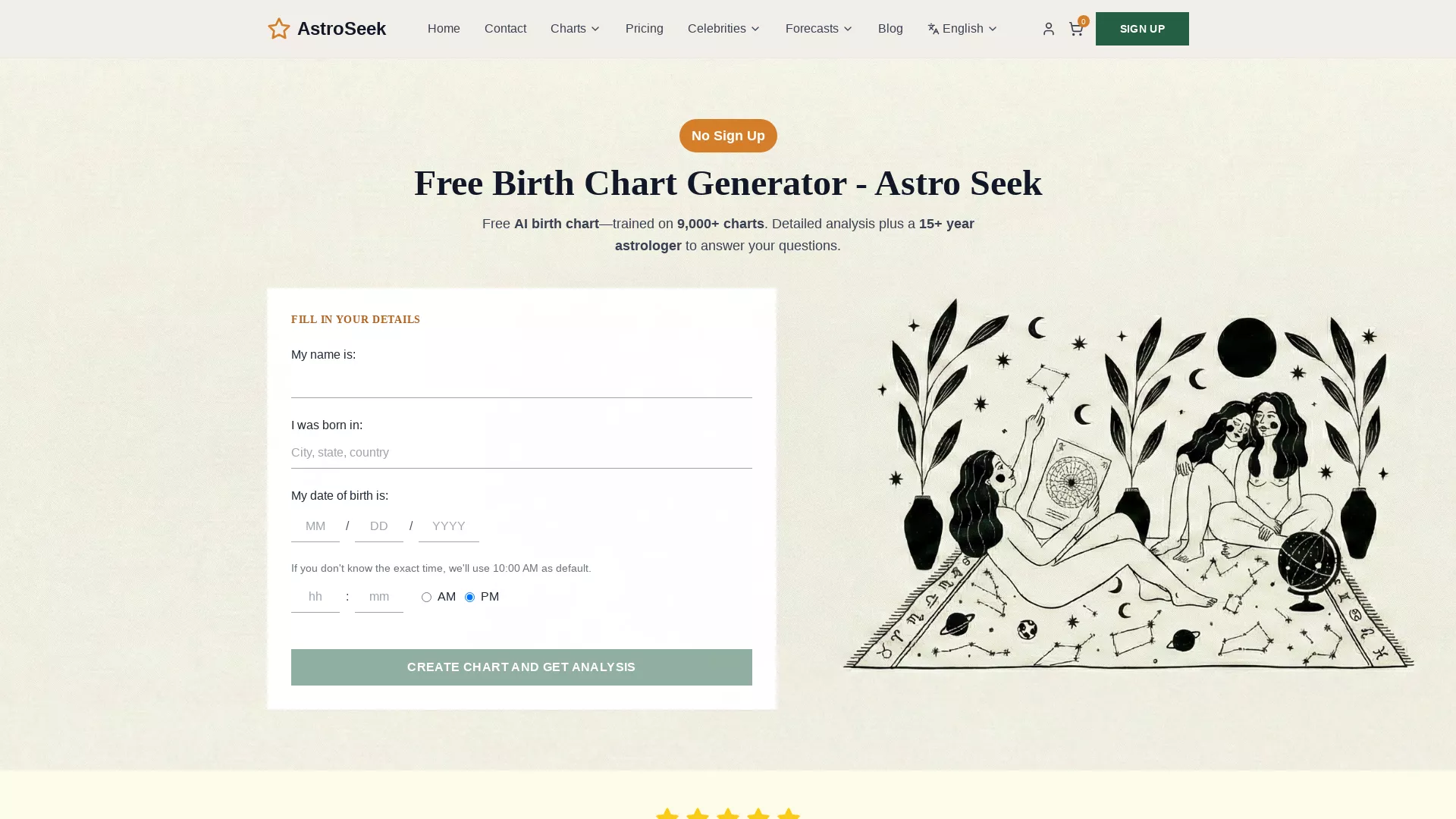 AstroSeek screenshot