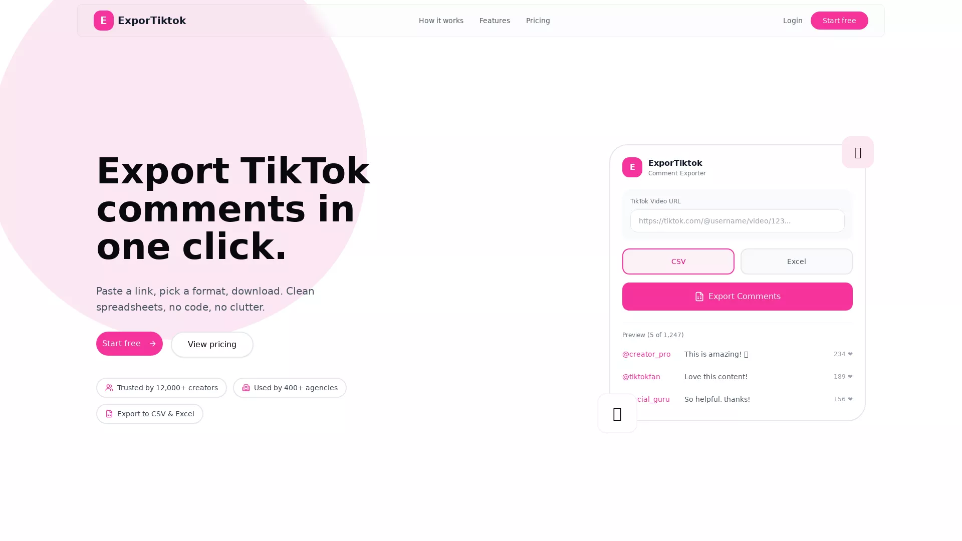 ExportTikTok screenshot
