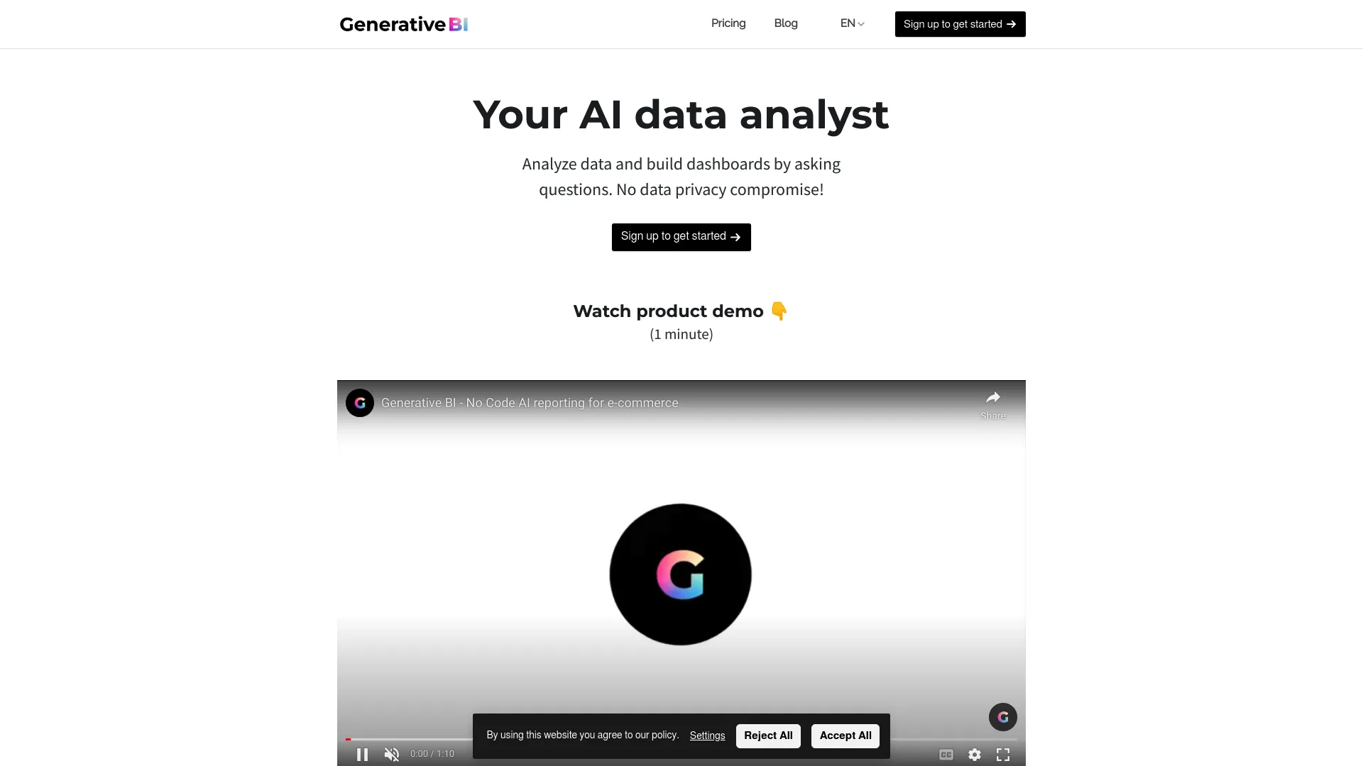 Generativebi screenshot