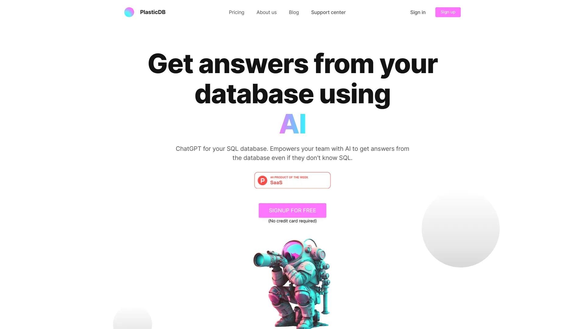 PlasticDB screenshot