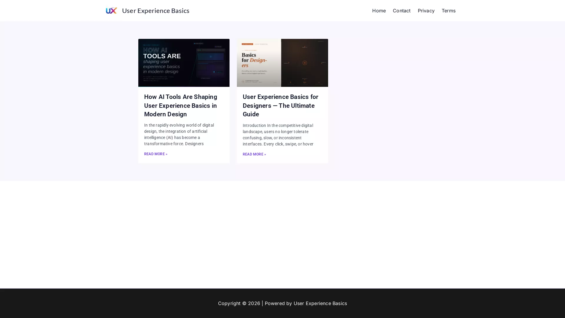 UserExperienceBasics screenshot