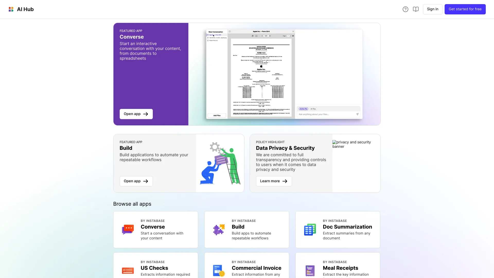 AIHub screenshot