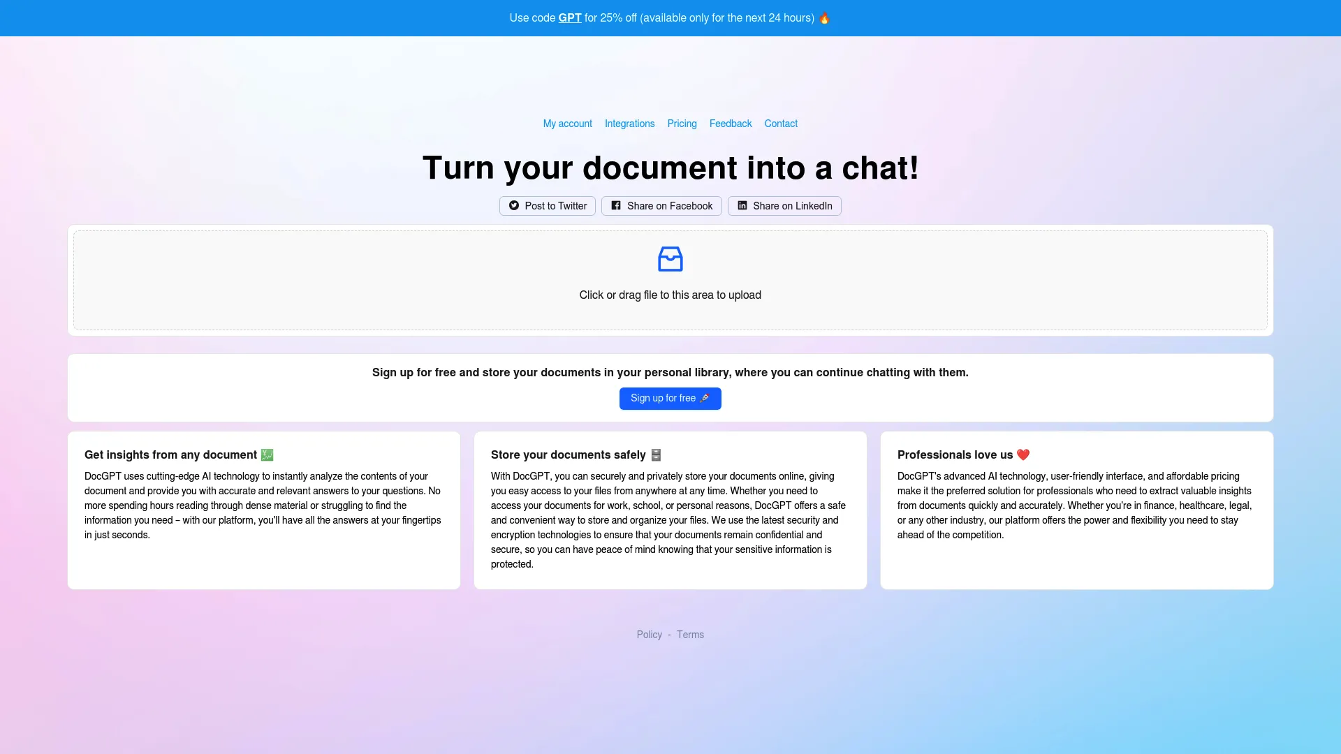 DocGPT screenshot