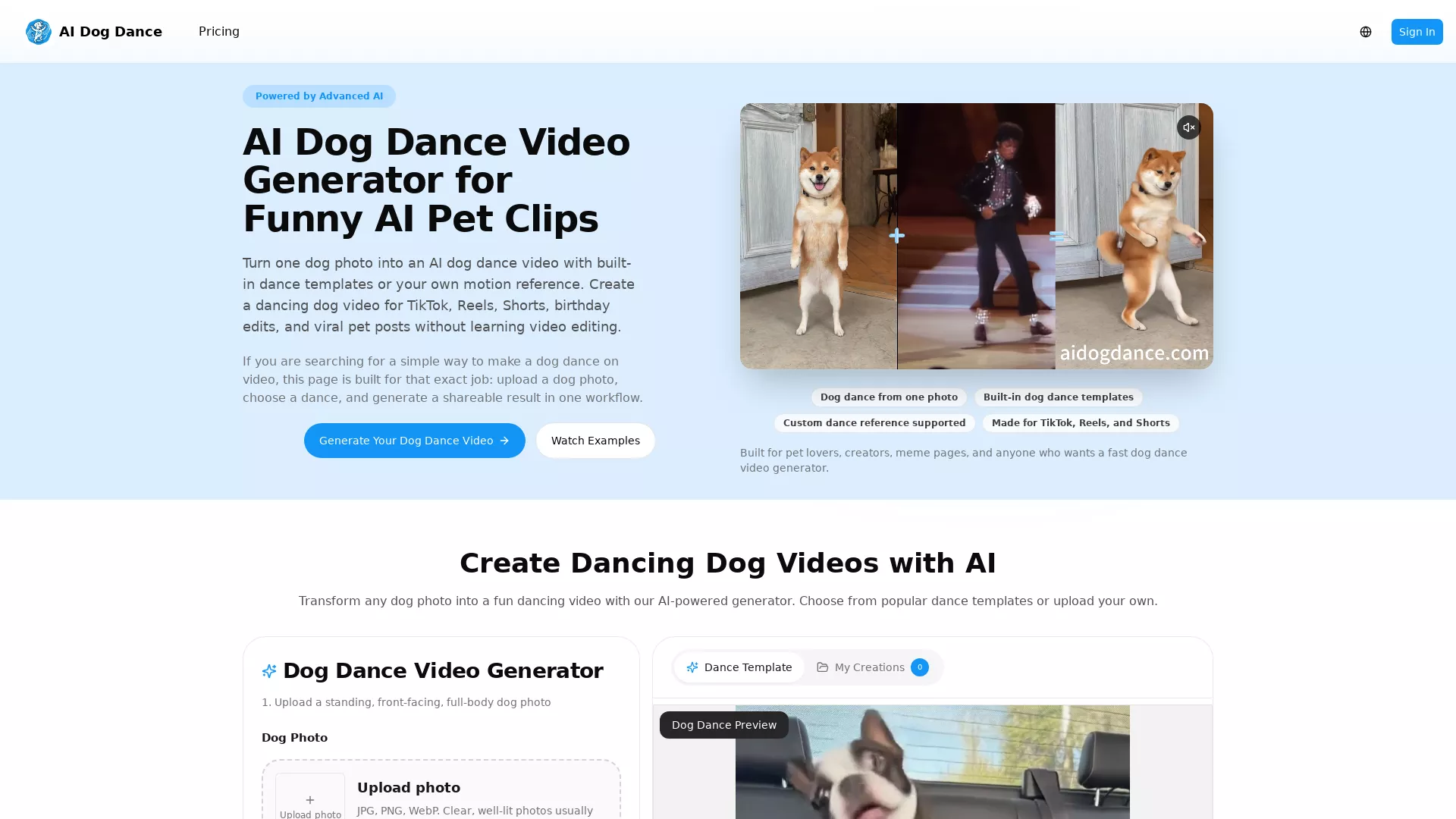 AIDogDance screenshot