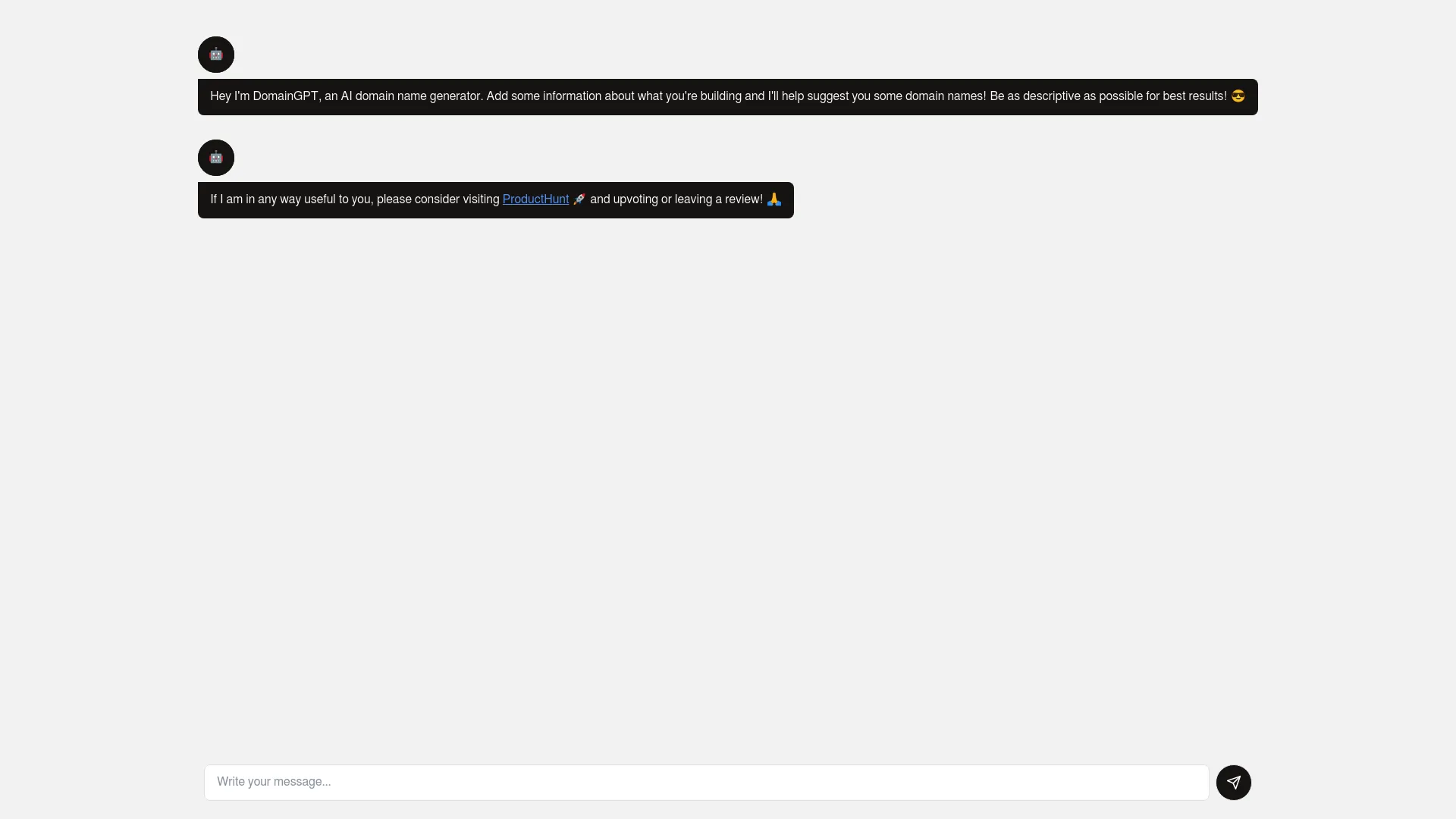 AIDomainIdeas screenshot