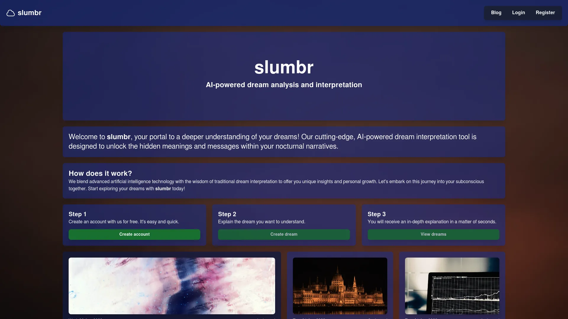 Slumbr screenshot