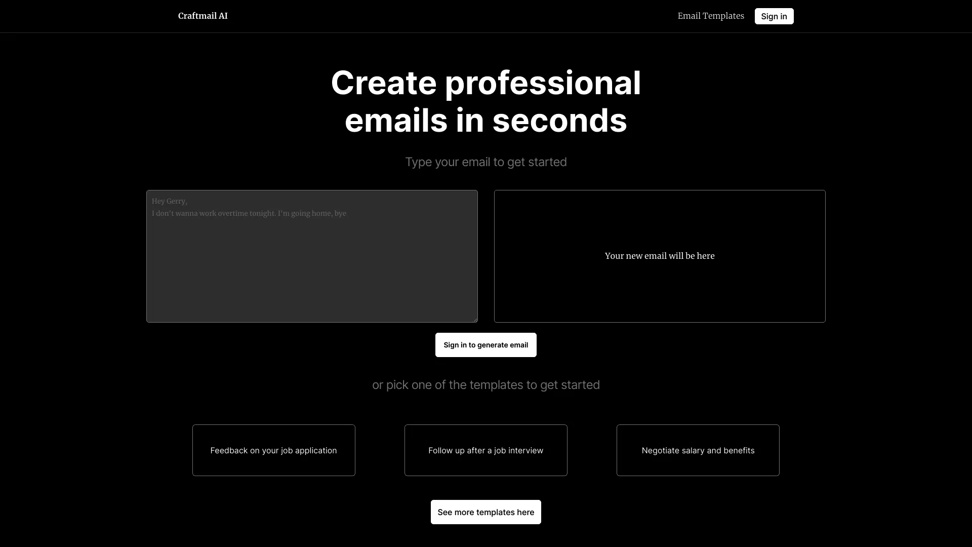 CraftmailAI screenshot