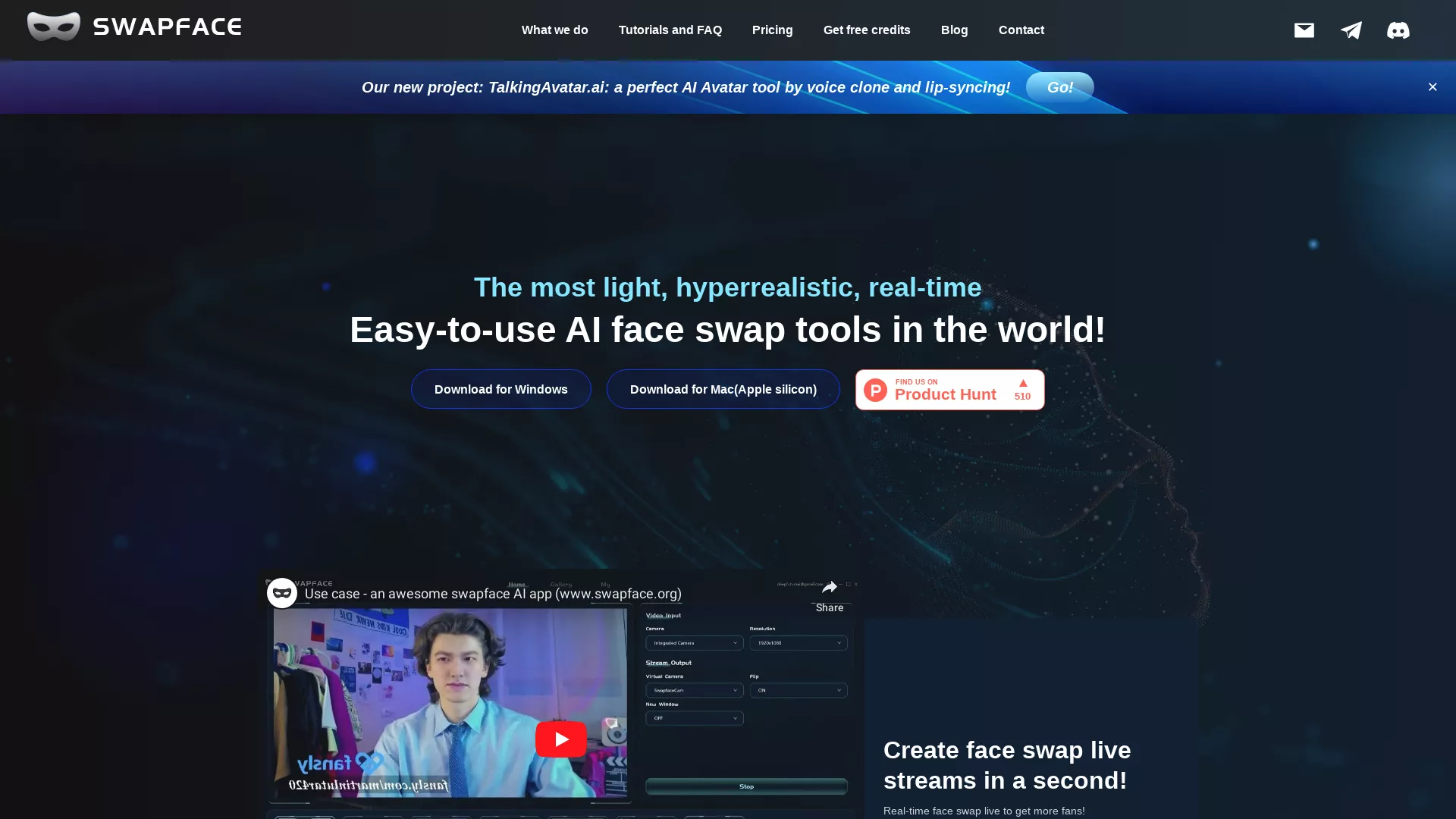 Swapface screenshot