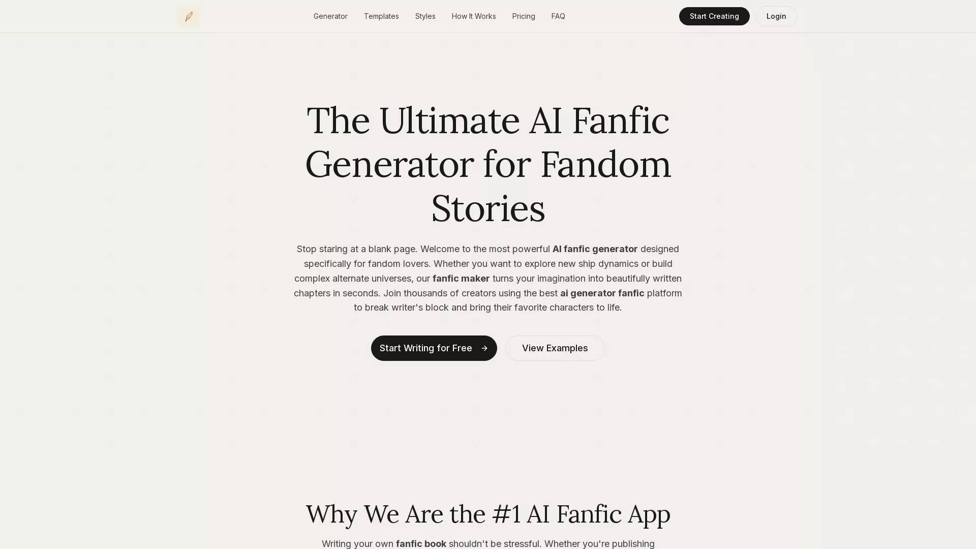 AiGeneratorFanfic screenshot
