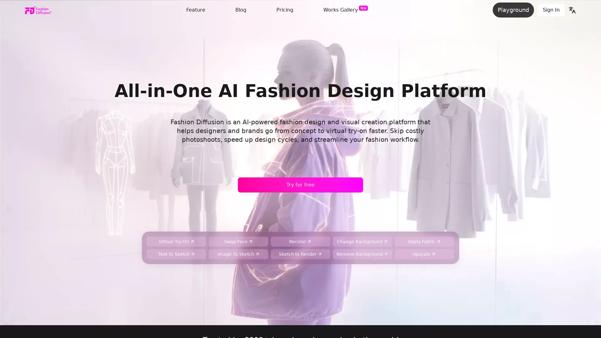 Fashion Diffusion AI screenshot
