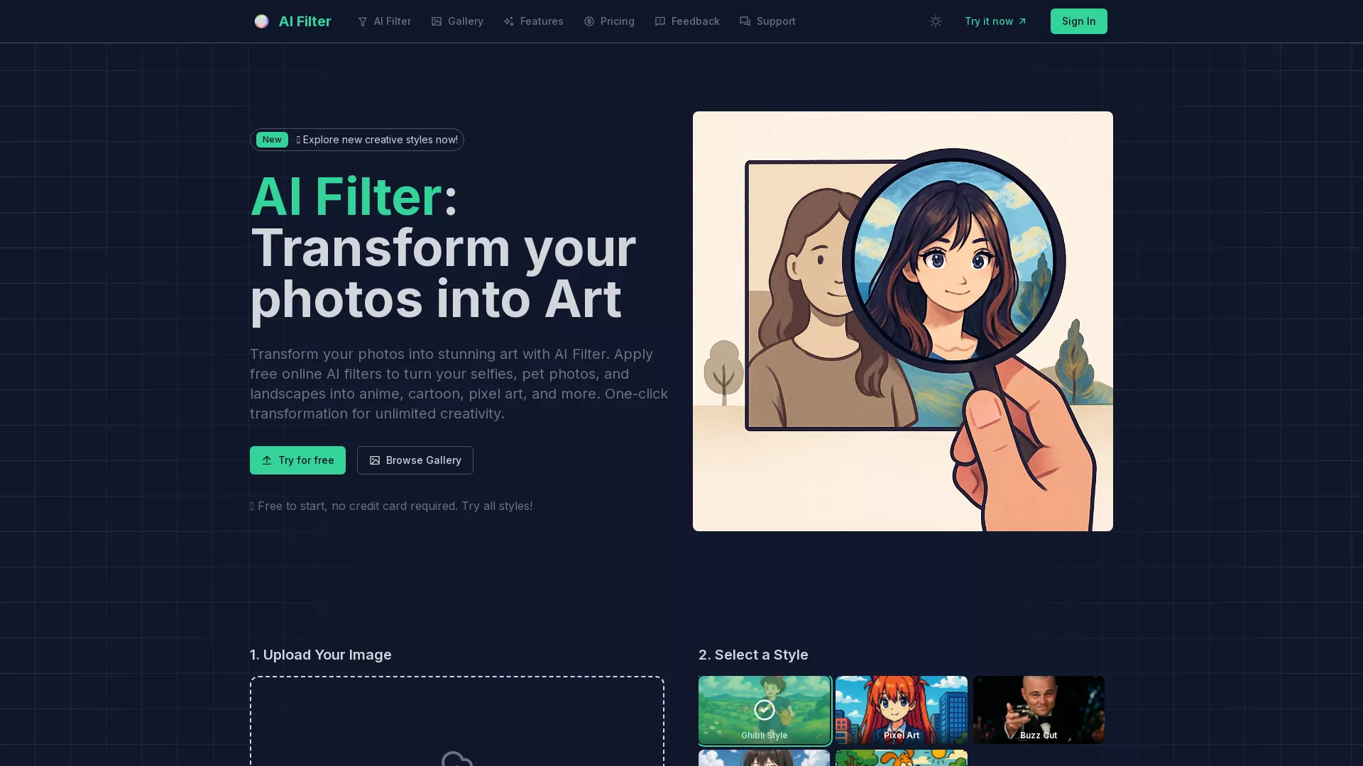 AI Filter screenshot