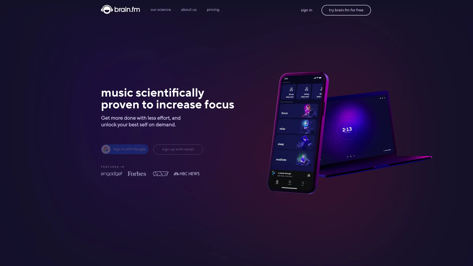 BrainFM screenshot