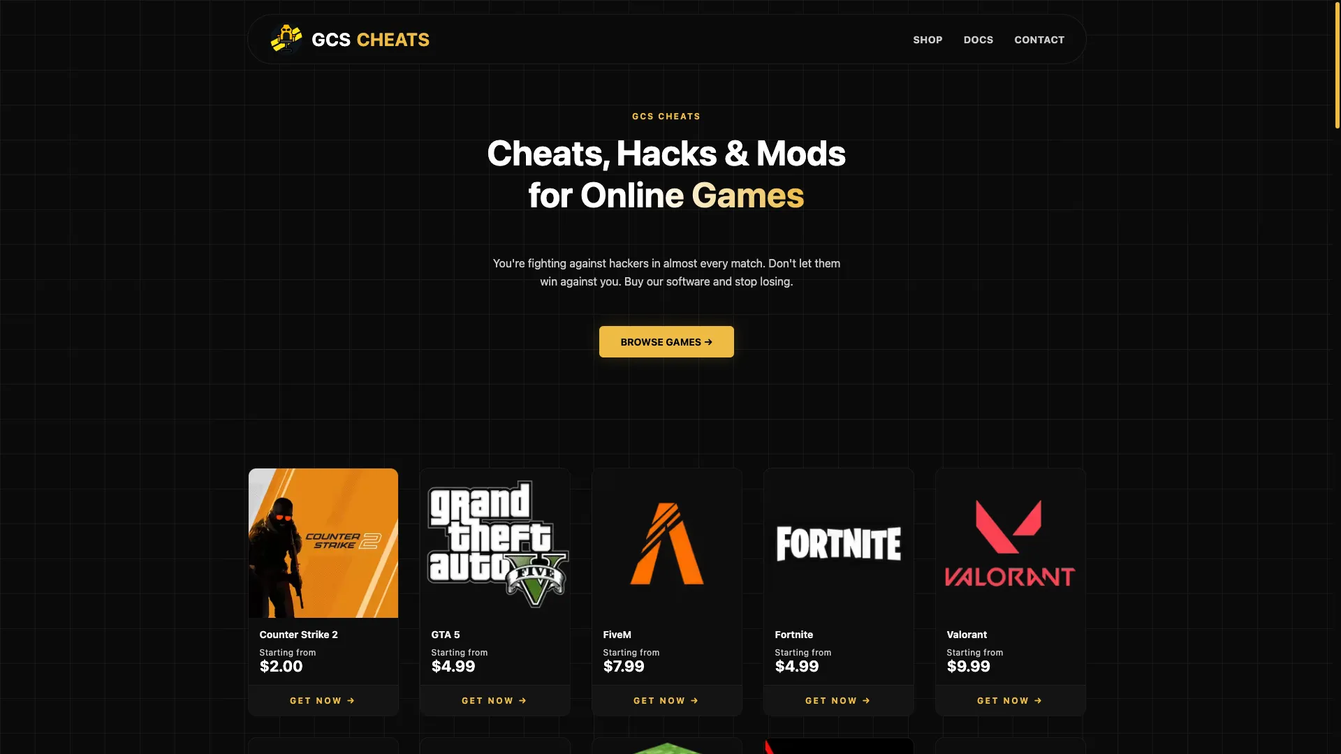 GCS Cheats screenshot