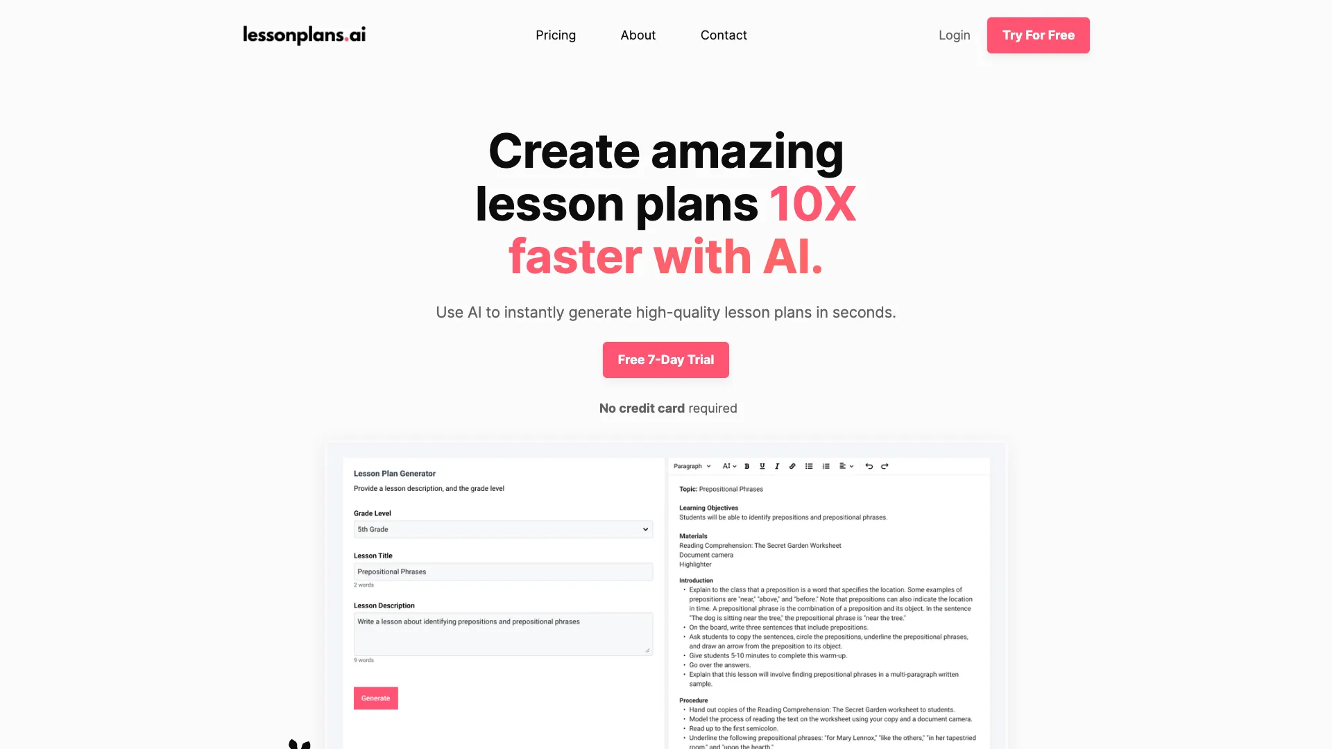LessonPlans screenshot