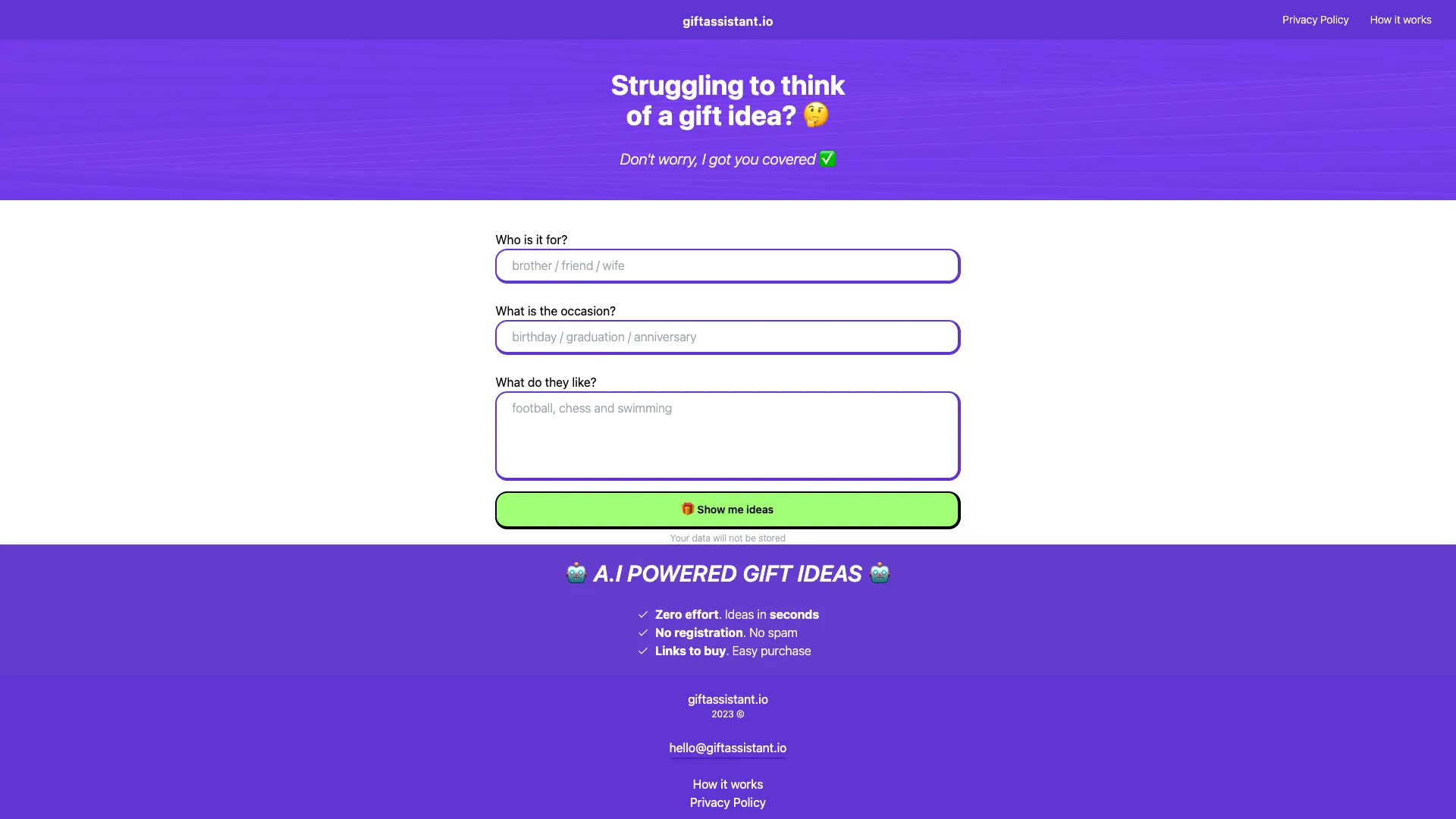 GiftAssistant screenshot