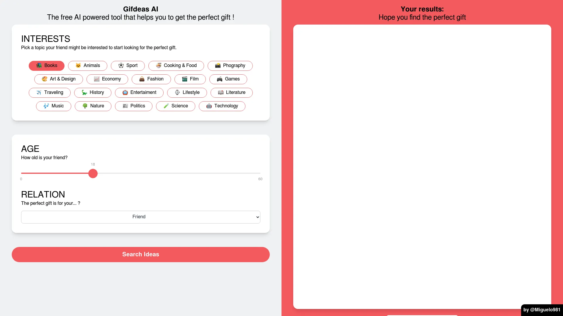 Giftideas AI screenshot