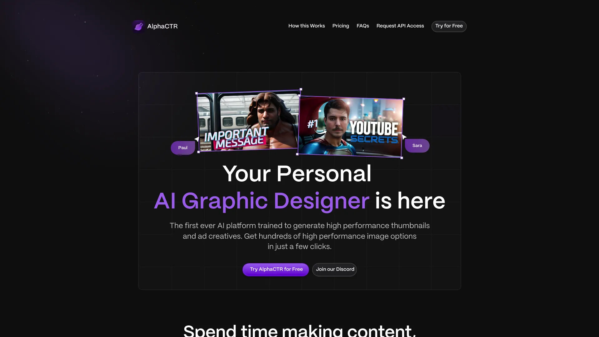 Alphactr screenshot