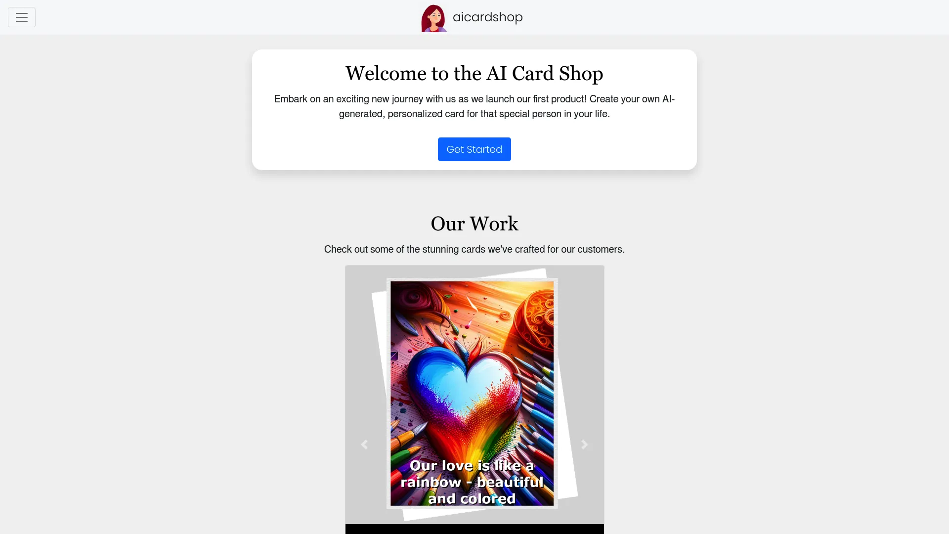 AICardShop screenshot