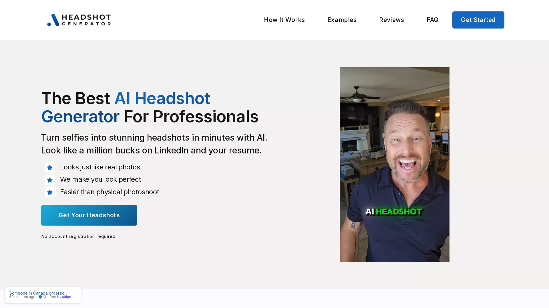 AI Headshot Generator screenshot