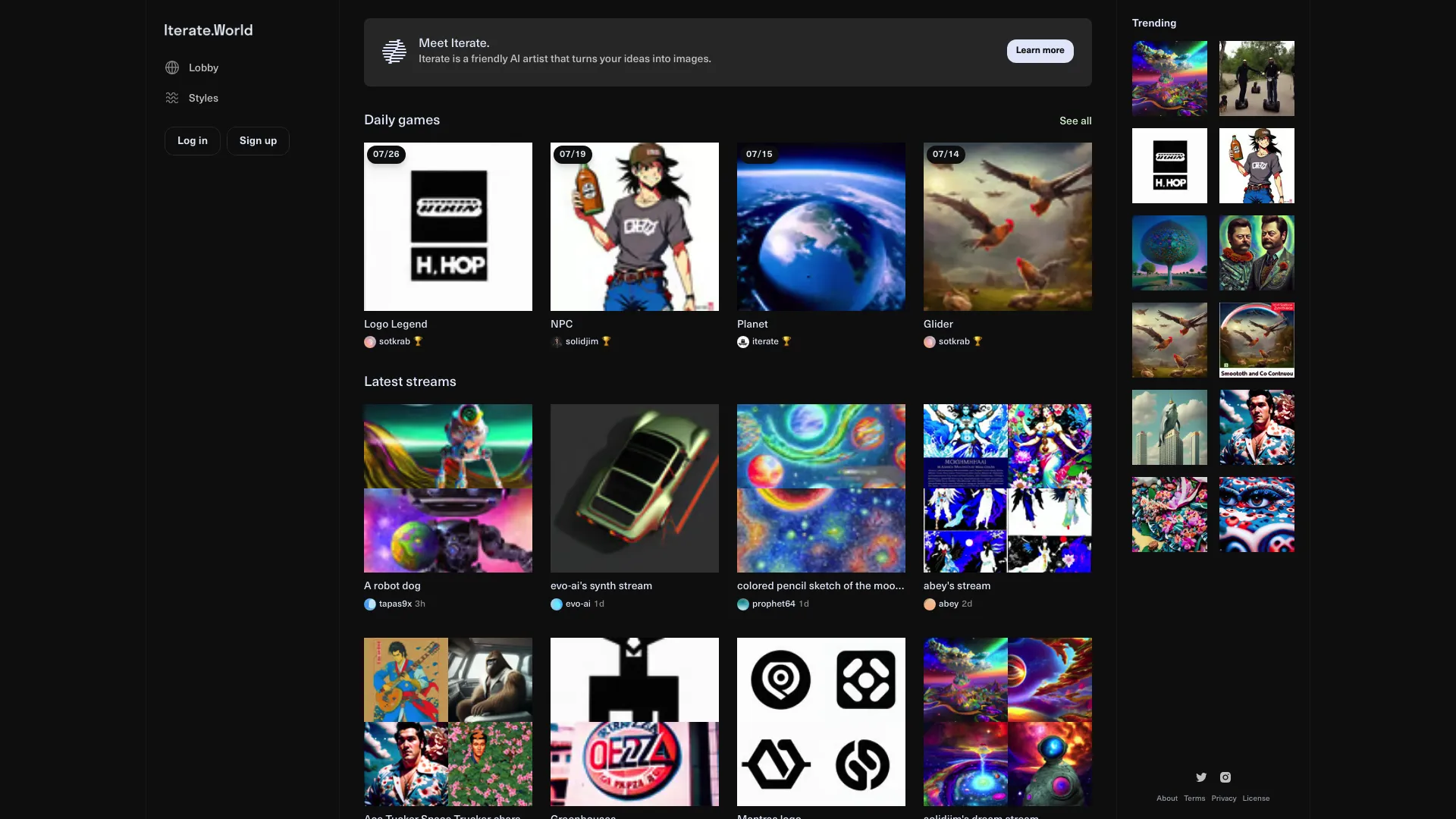 Iterate screenshot