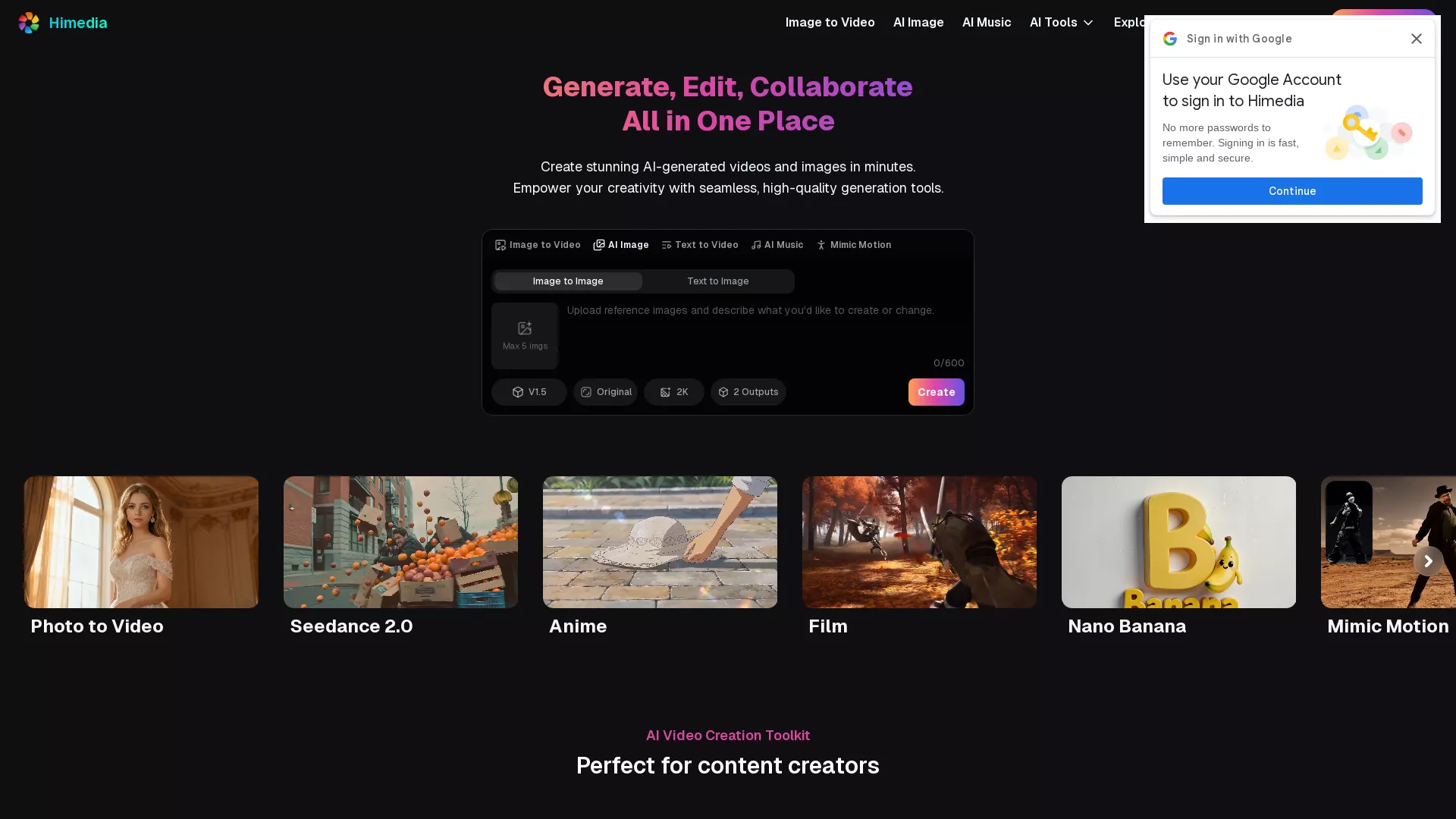 Himedia screenshot