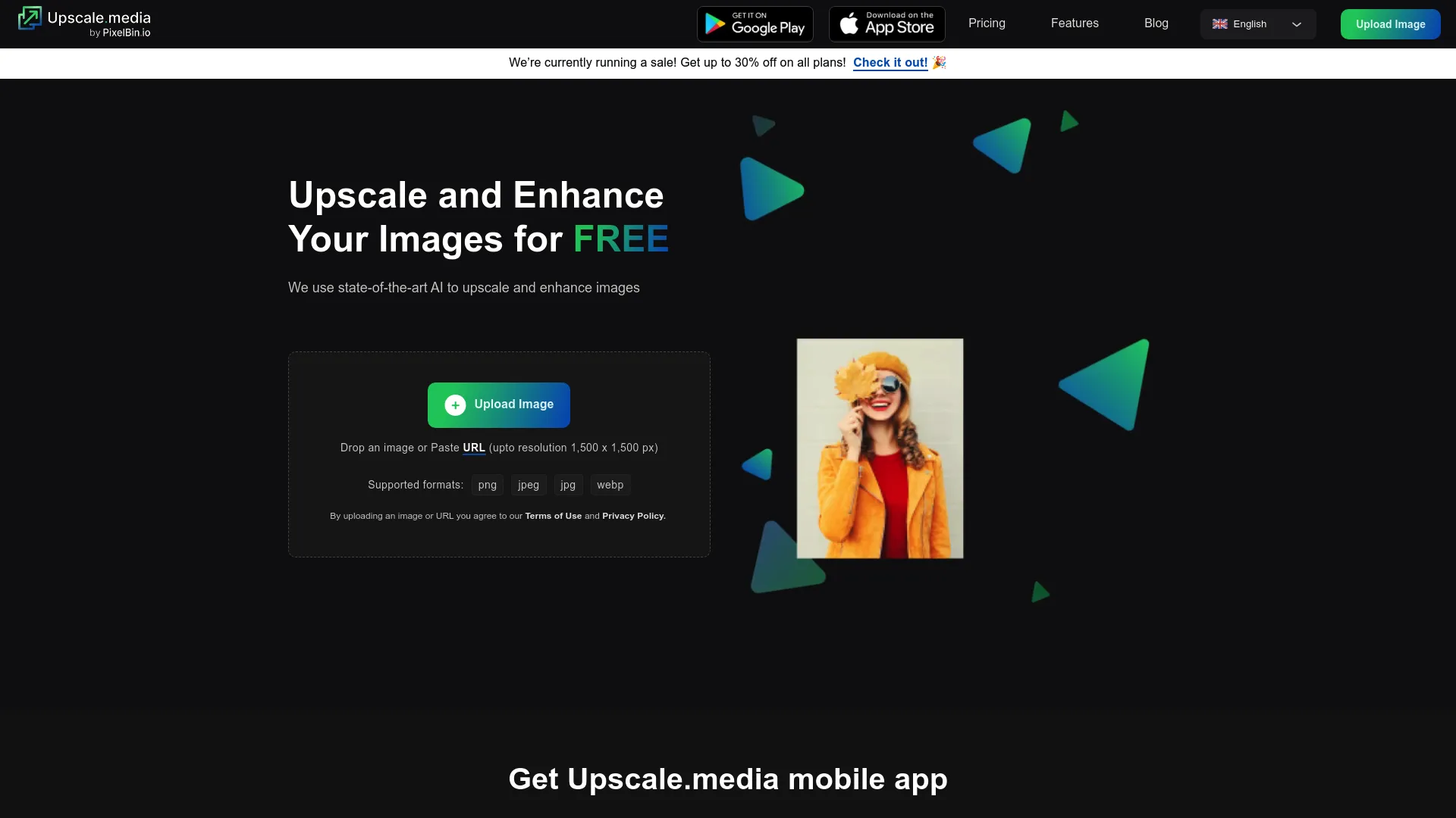 Upscale screenshot