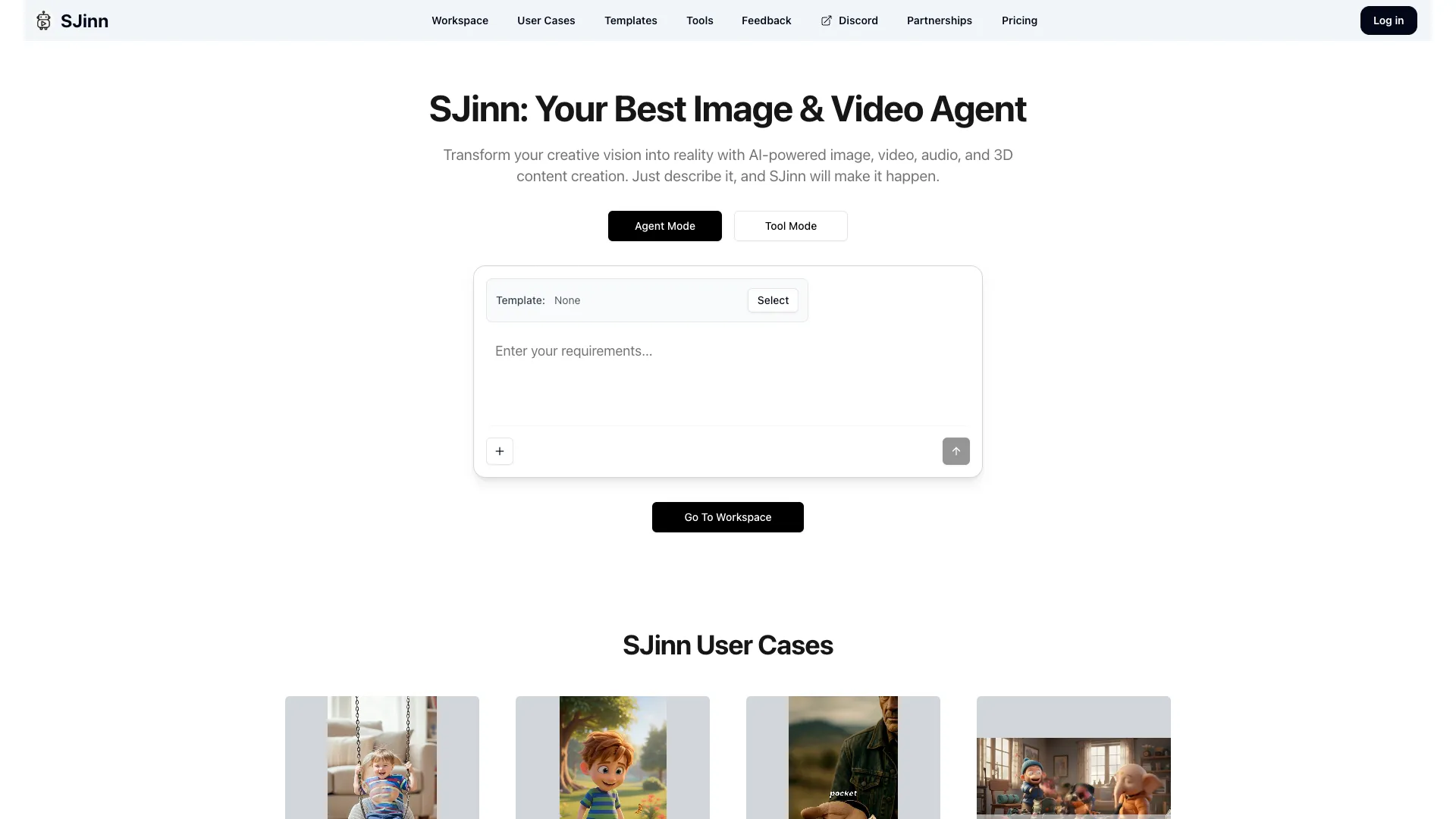 SJinn AI screenshot