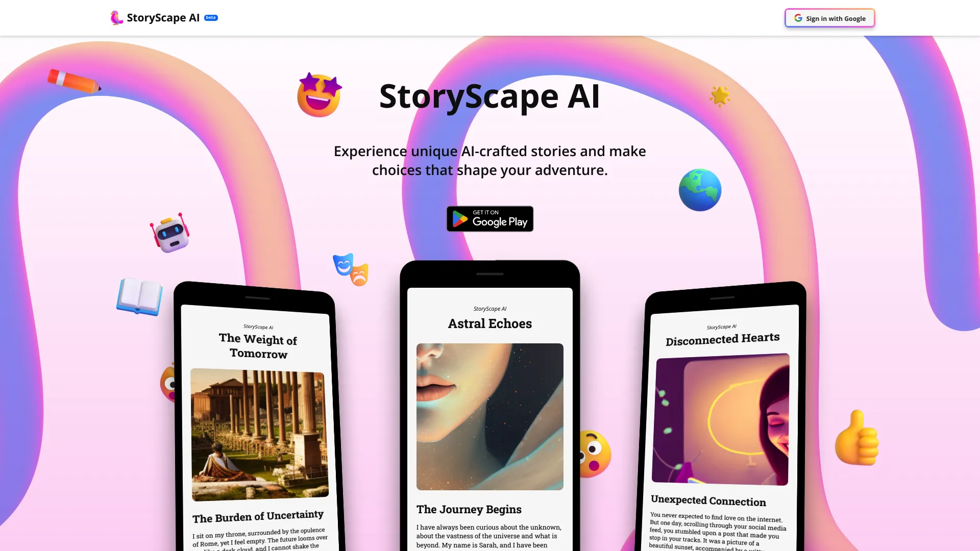 StoryScape AI screenshot