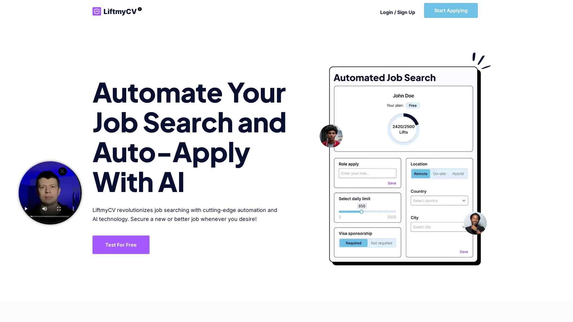 LiftmyCV screenshot