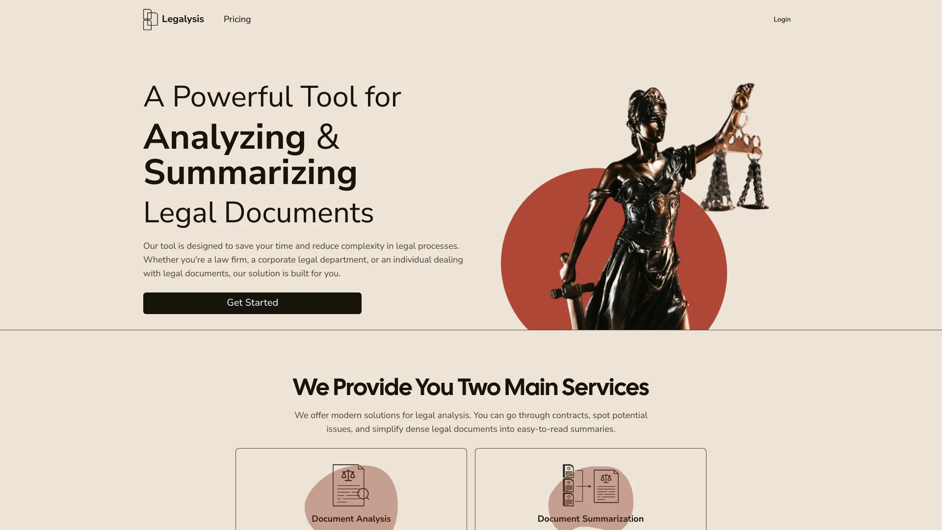 Legalysis screenshot