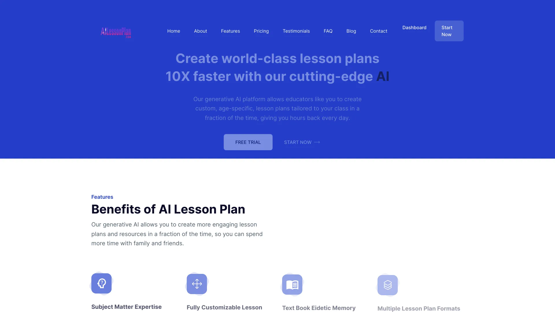 AILesson Plans screenshot
