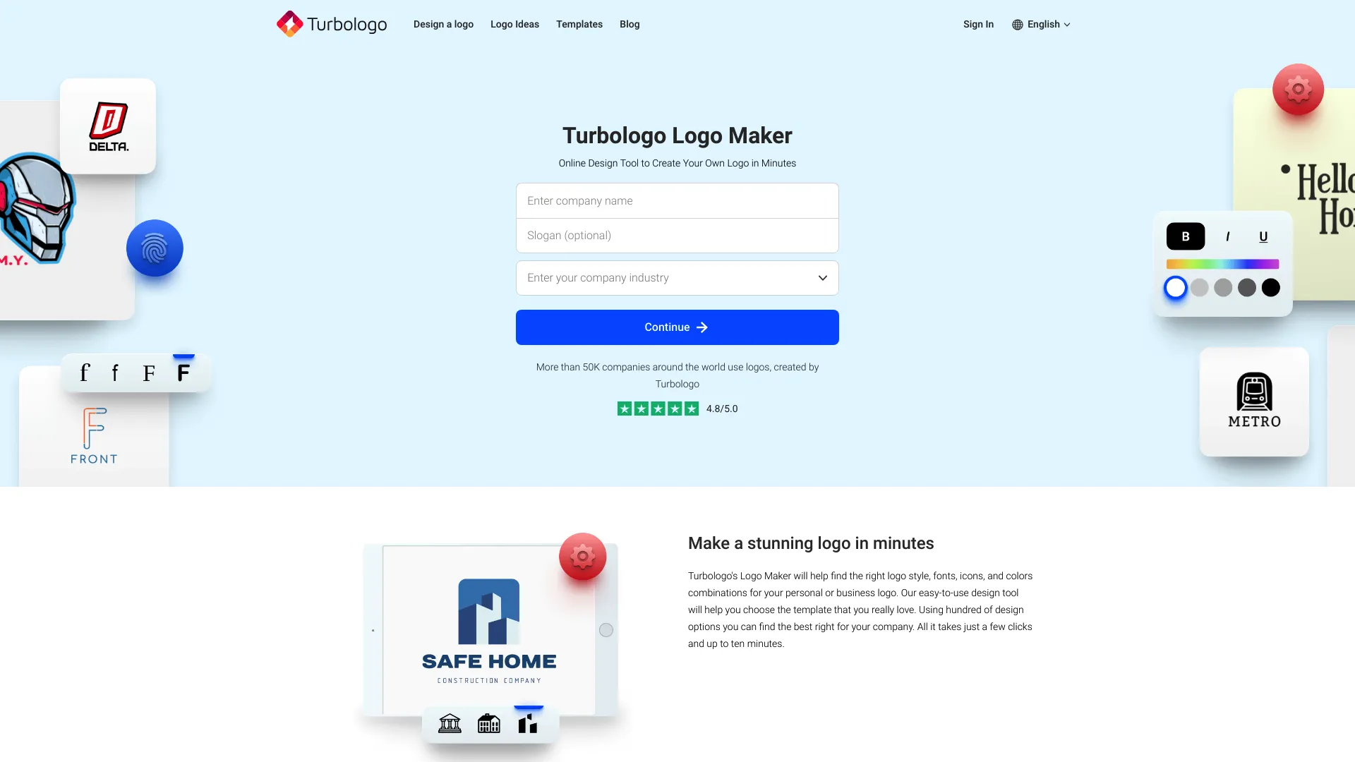 Turbologo screenshot