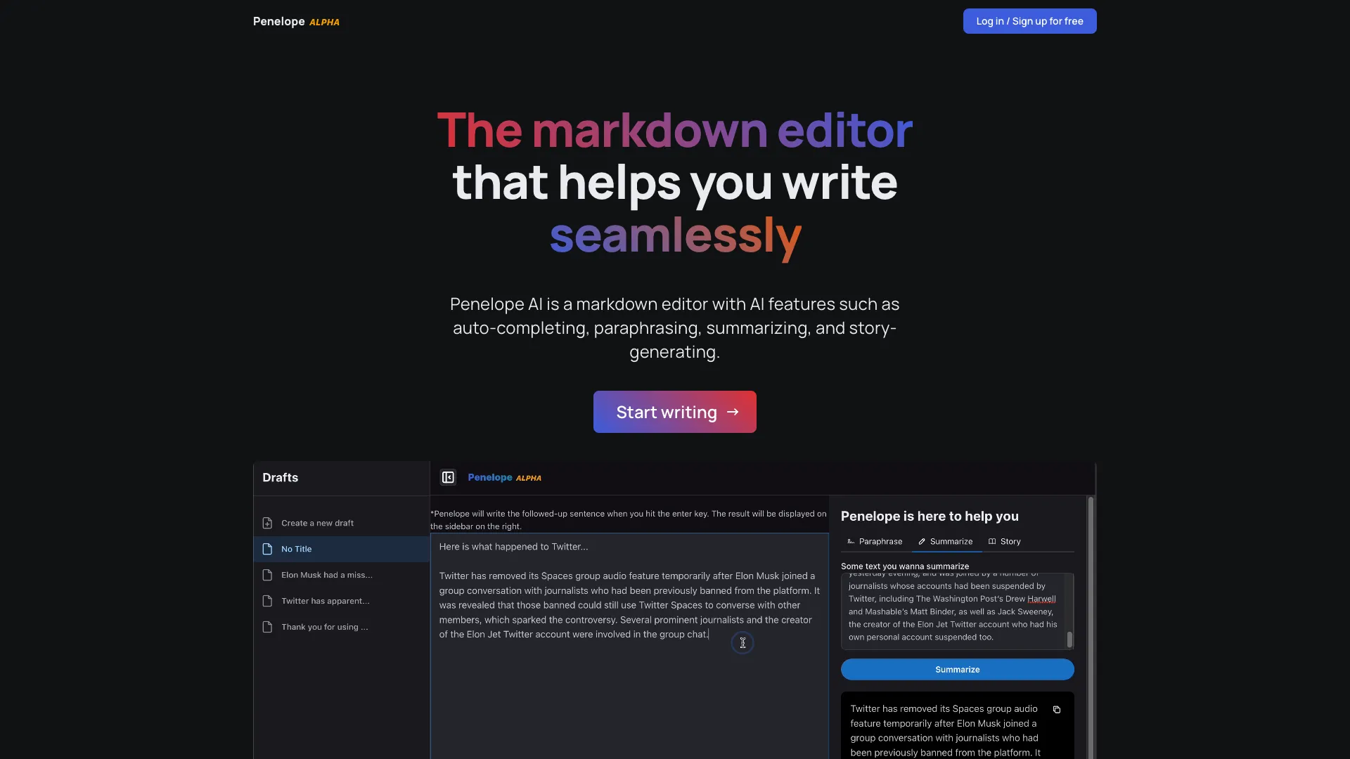 PenelopeAI screenshot