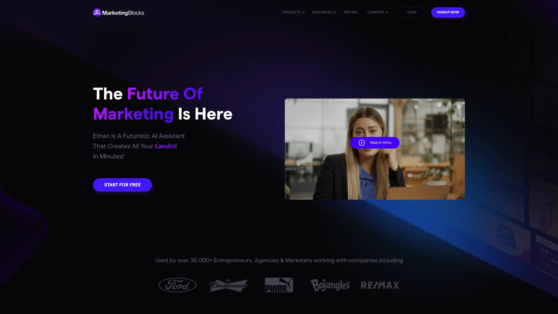 MarketingBlocksAI screenshot