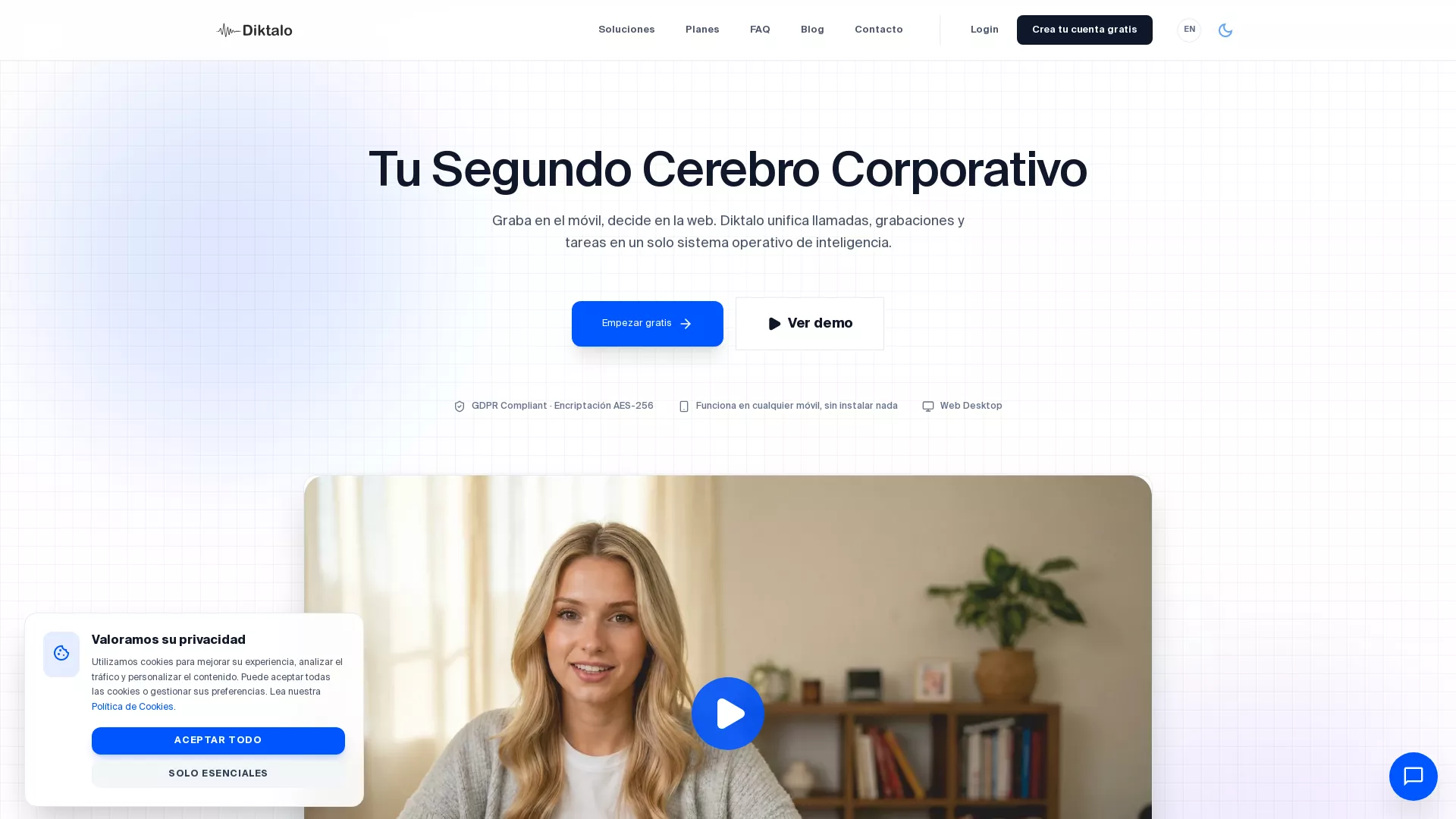 Diktalo screenshot