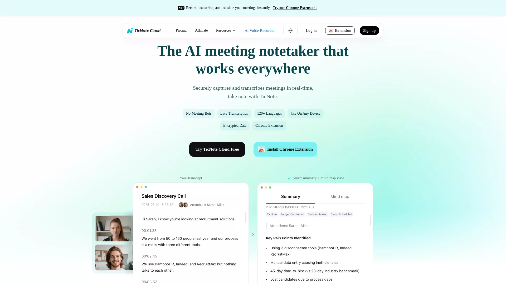 TicNoteCloud screenshot