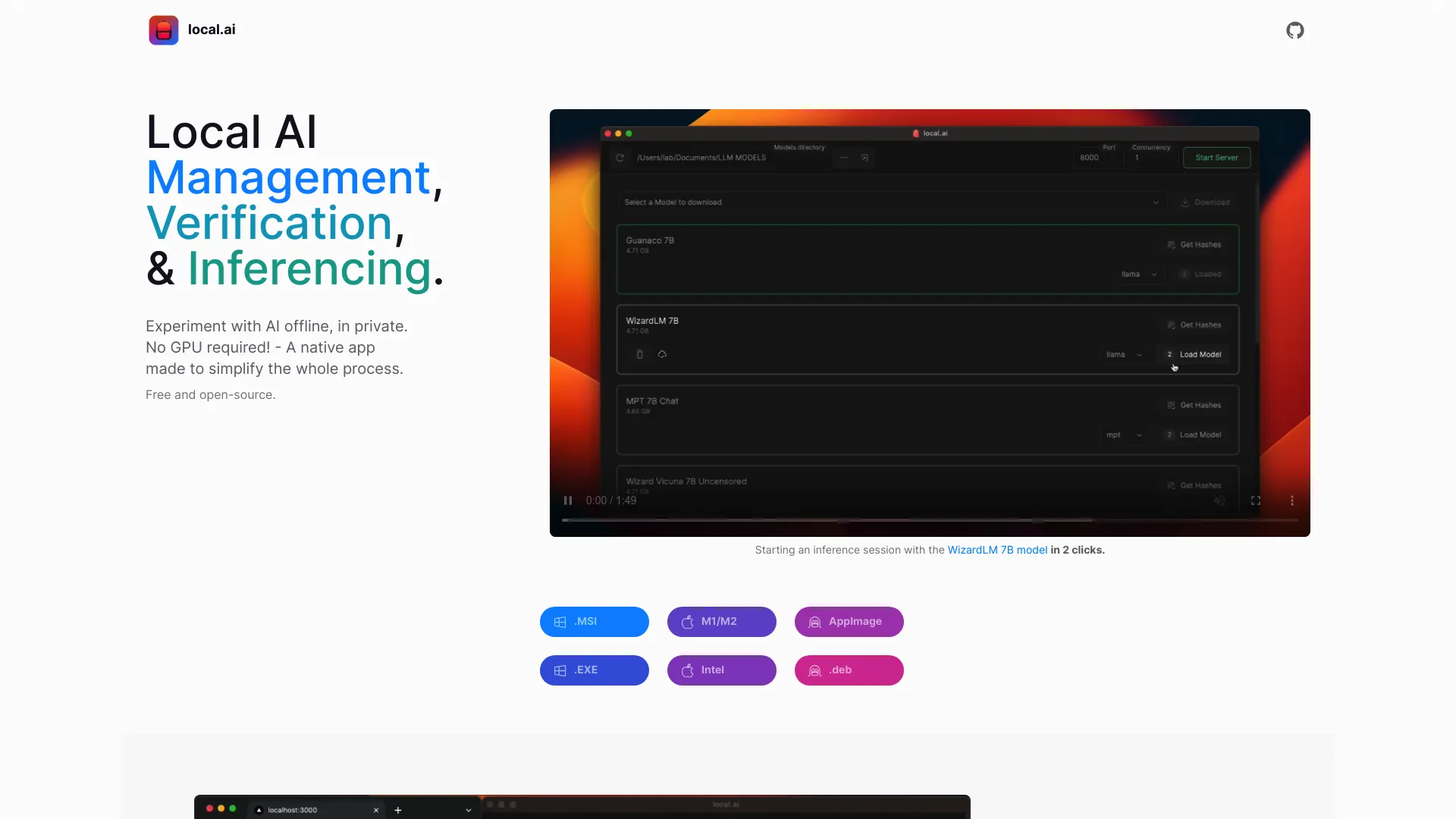 LocalAI screenshot