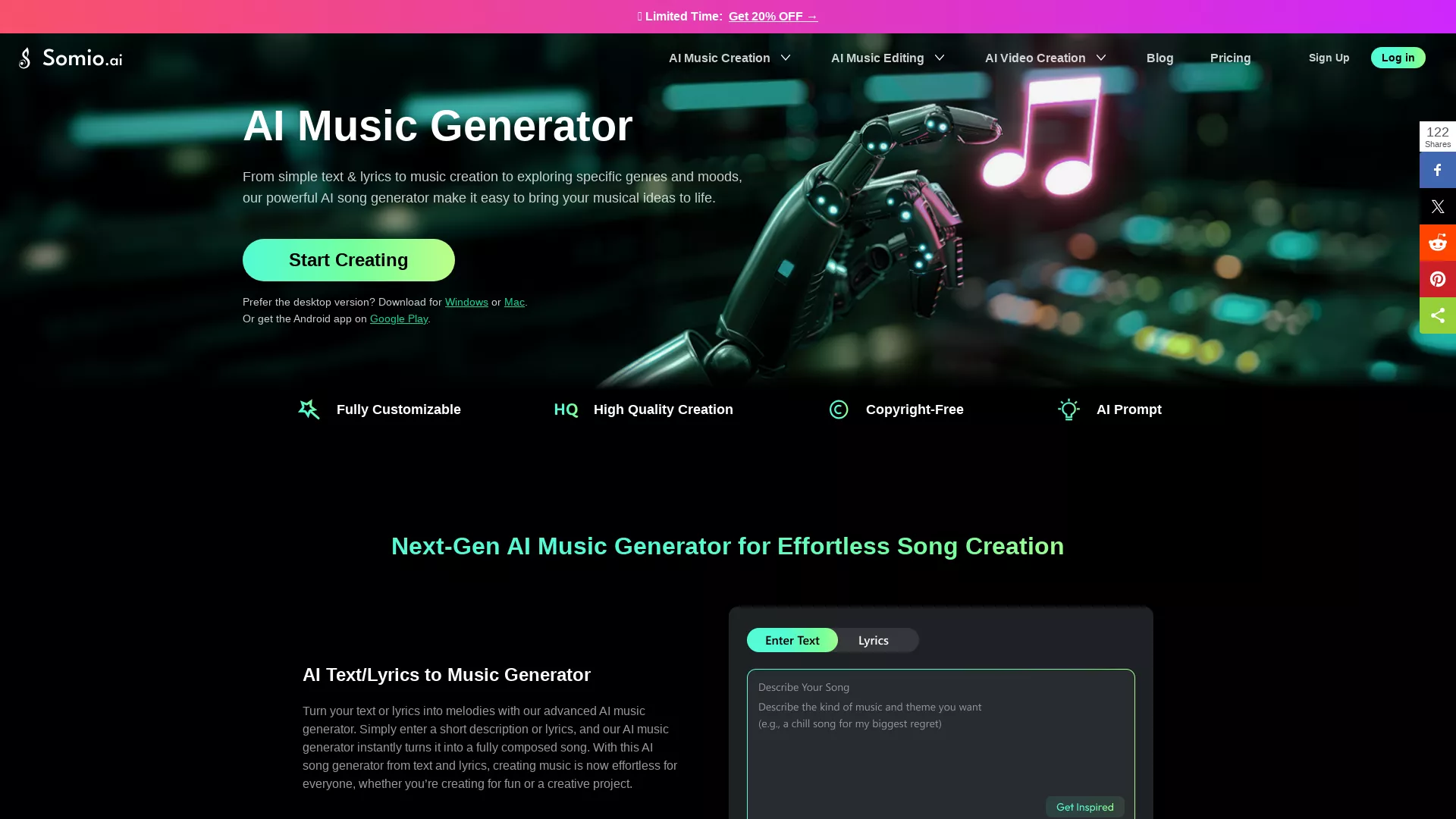 Somio AI screenshot