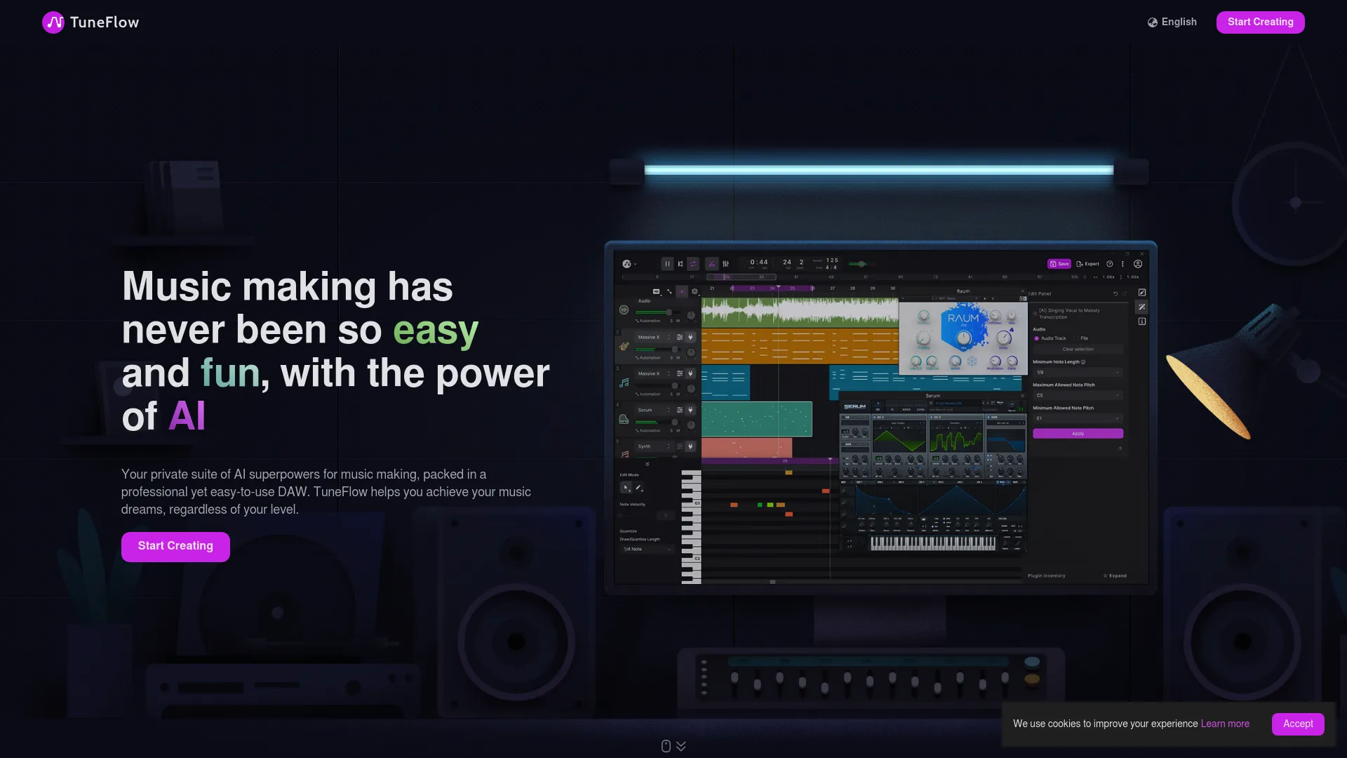 TuneFlow screenshot