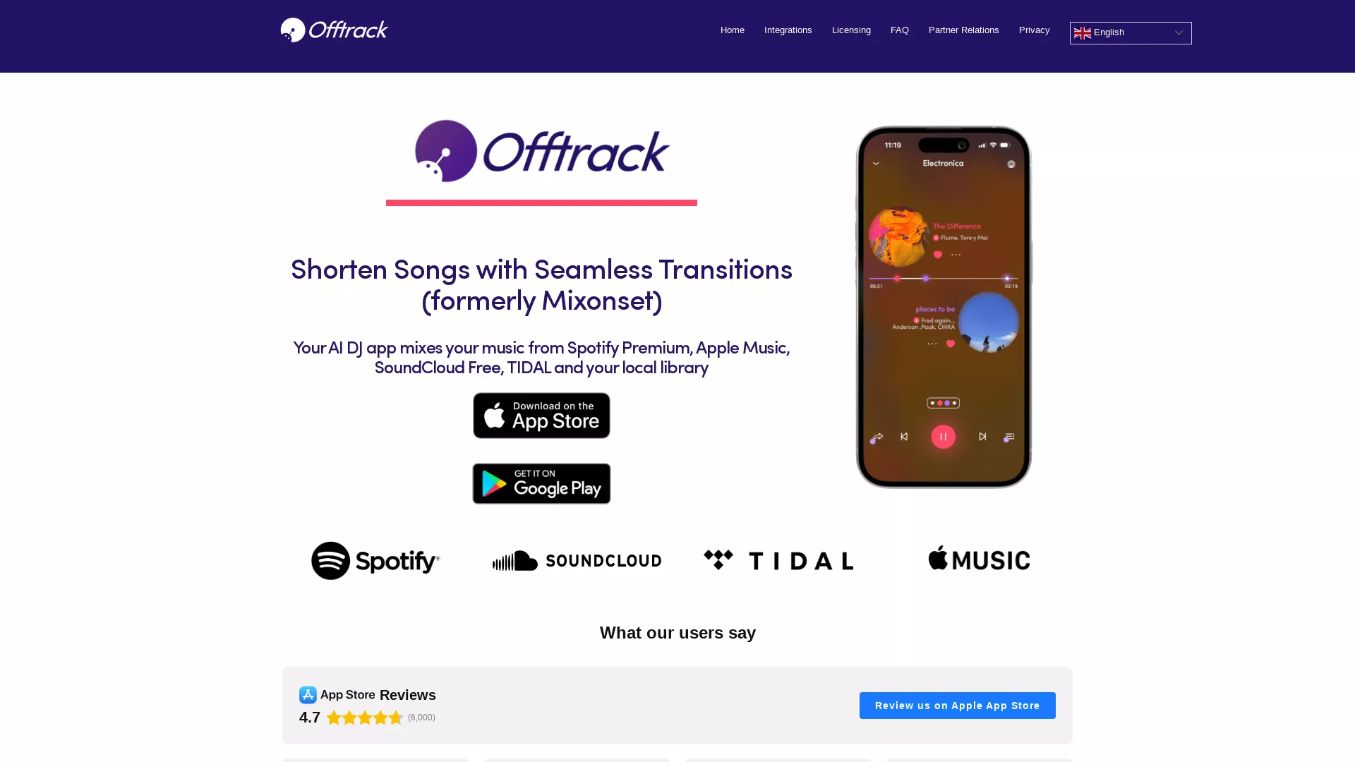Offtrack screenshot