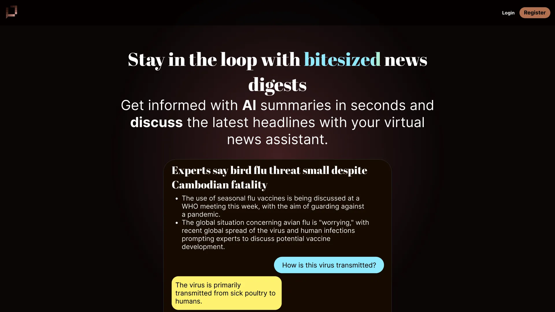 BitesizedNews screenshot