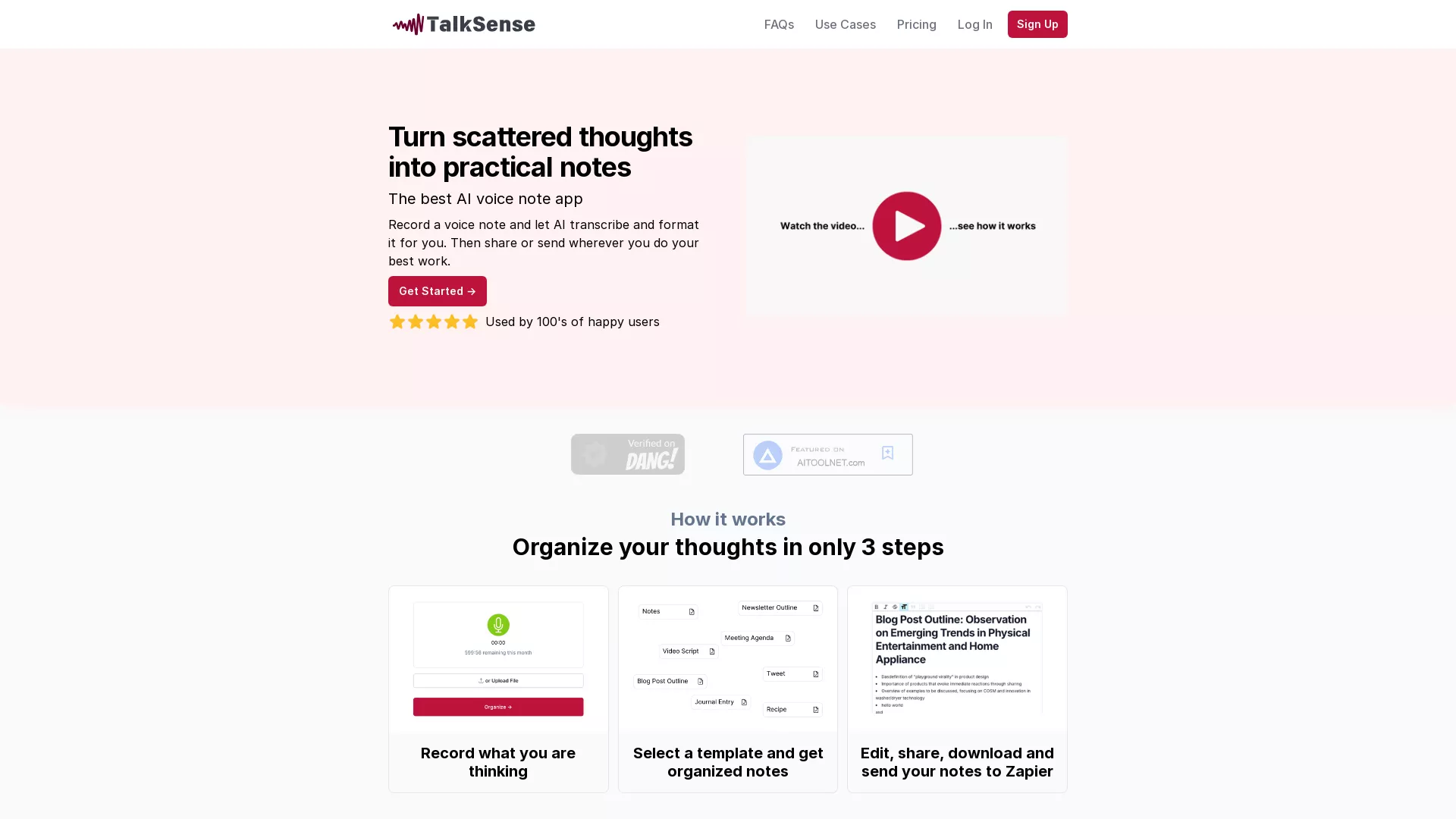 TalkSense screenshot