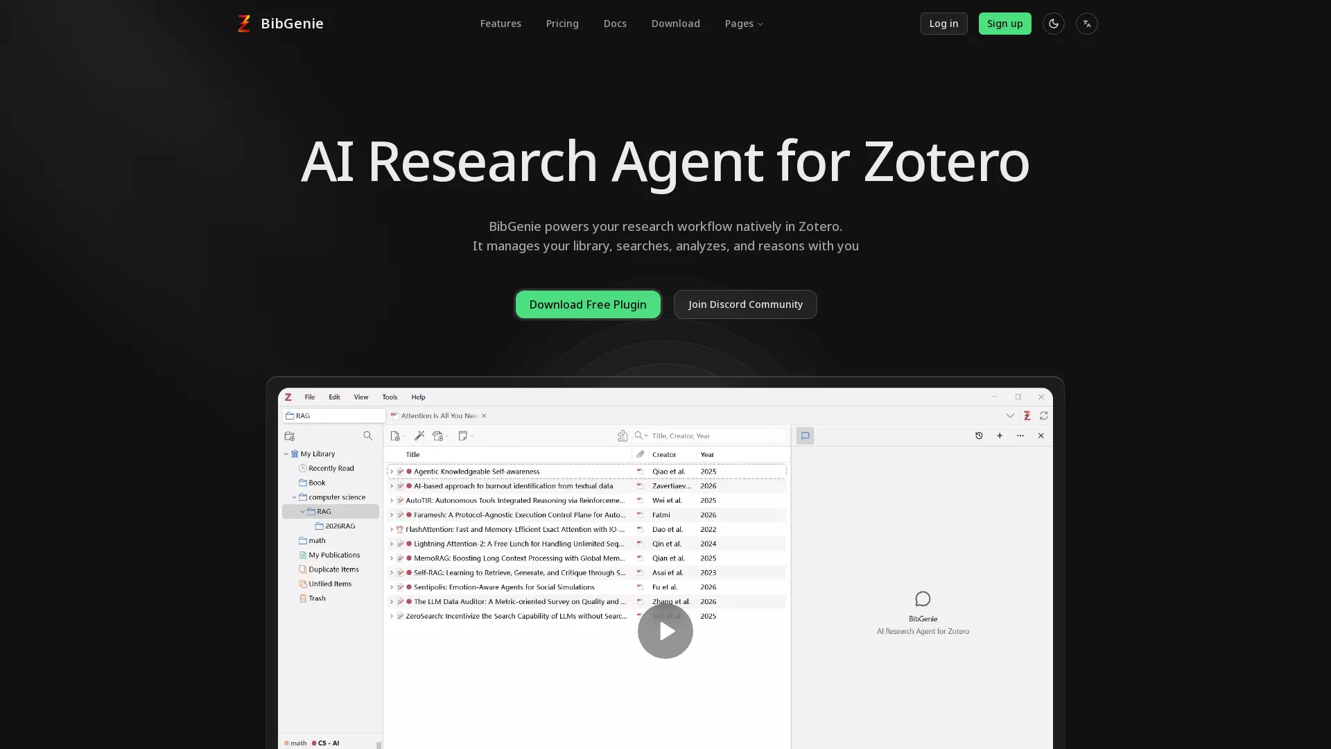 BibGenie screenshot