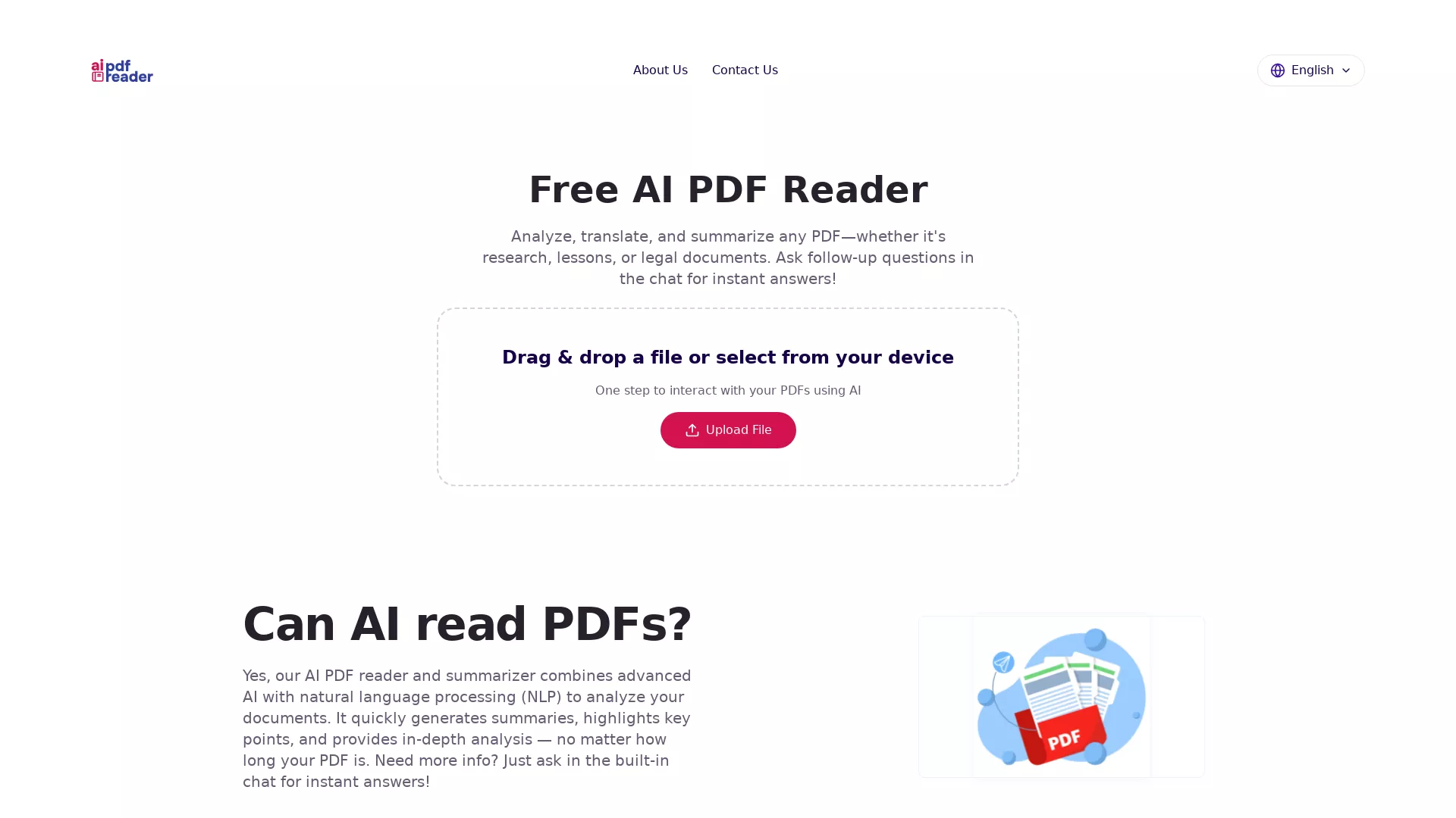 Free AI PDF Reader screenshot